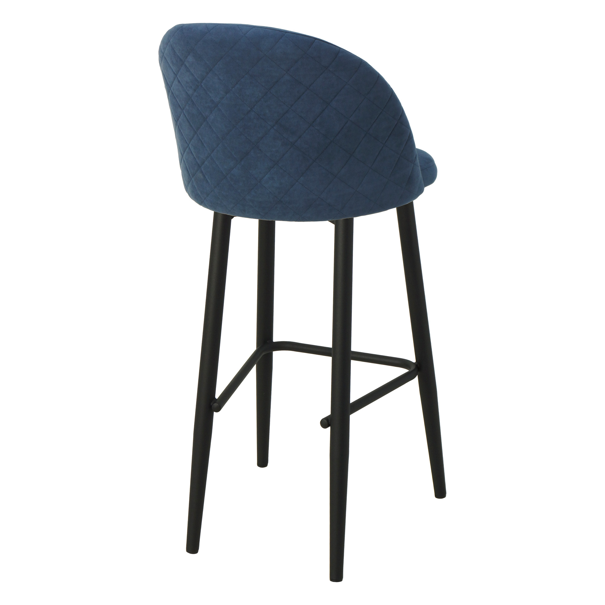 Стул барный с мягким сидением с обивкой из велюра (арт 21484) - Фото 1