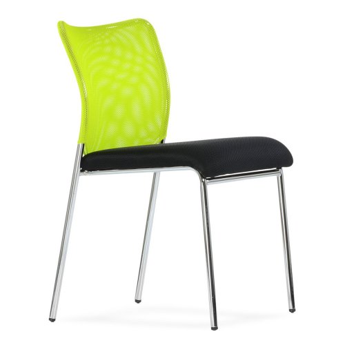 Стул хромированный зеленый современный (арт 29416) - Фото 2