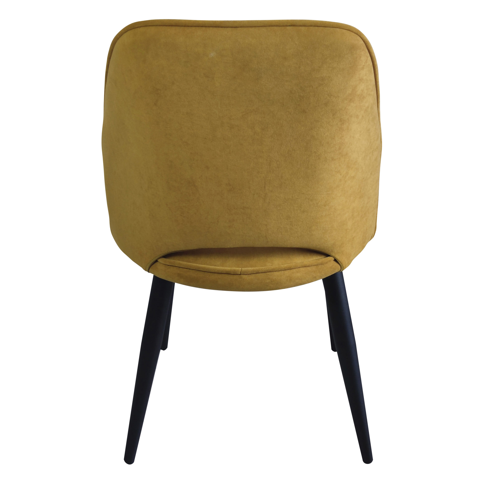 Стул с черными ножками мягкий с обивкой из велюра (арт 31957) - Фото 1