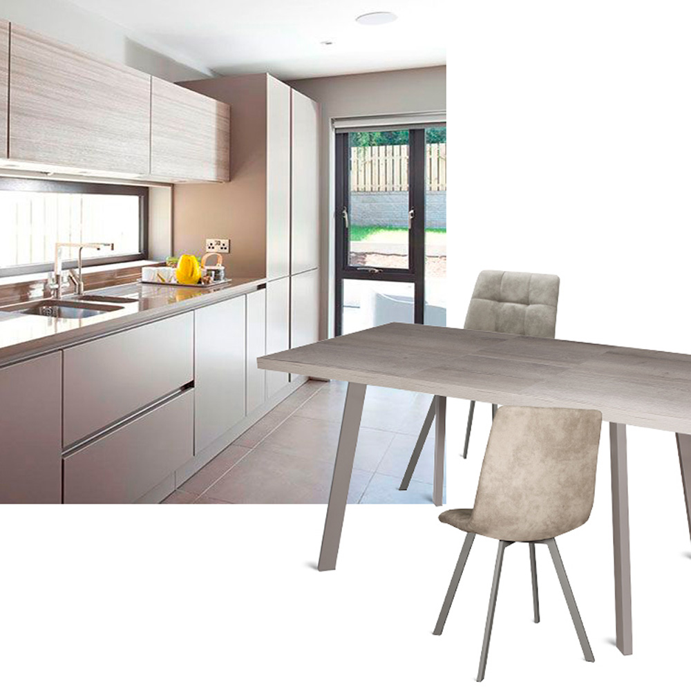 Обеденный стол дизайнерский раздвижной 140 см лофт (арт 11099) - Фото 1