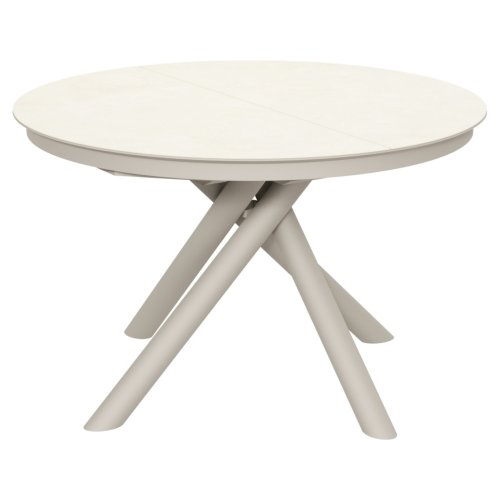 Обеденный стол раскладной круглый керамический современный (арт 32700) - Фото 2