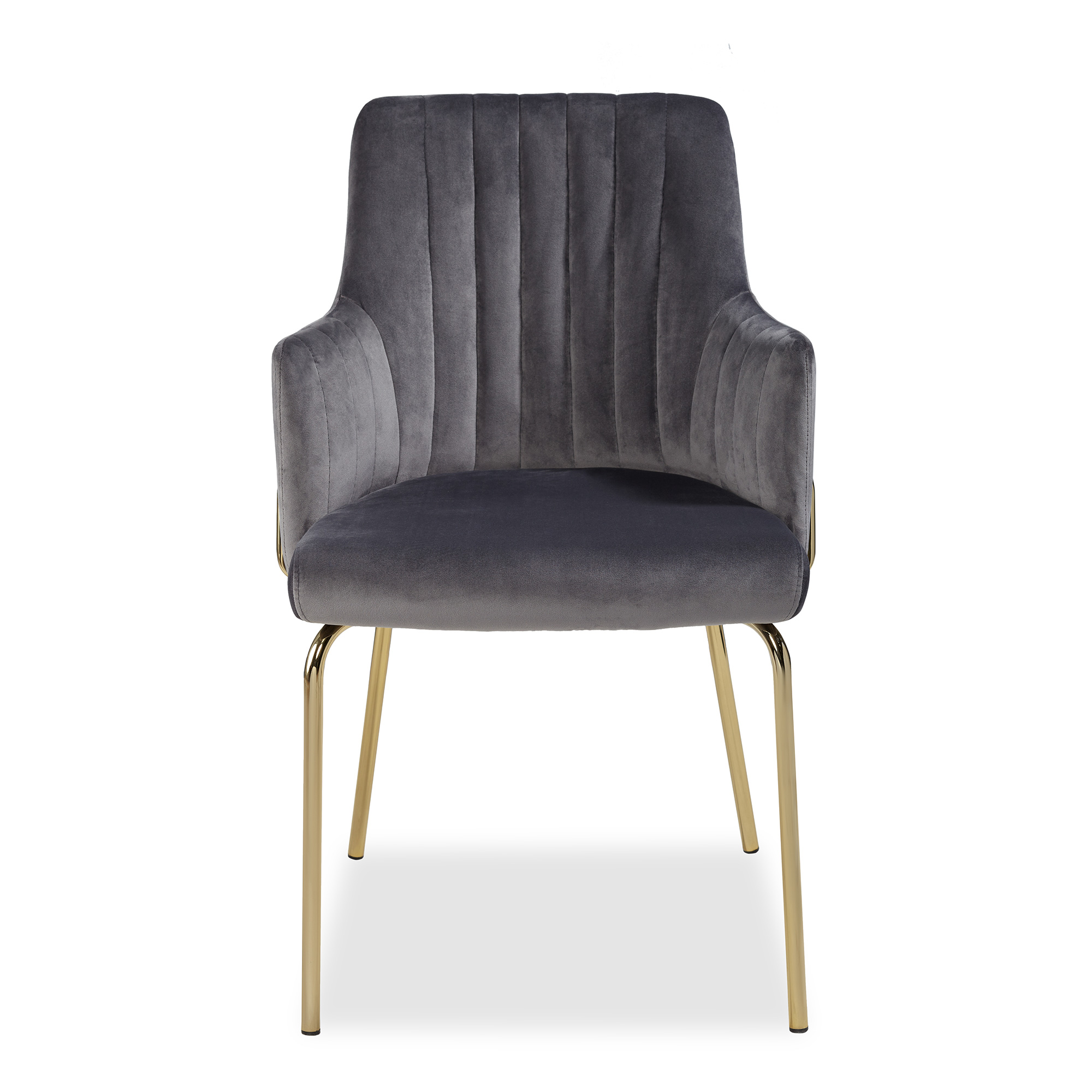 Стул-кресло дизайнерский с мягким сидением с подлокотниками (арт 11323) - Фото 1