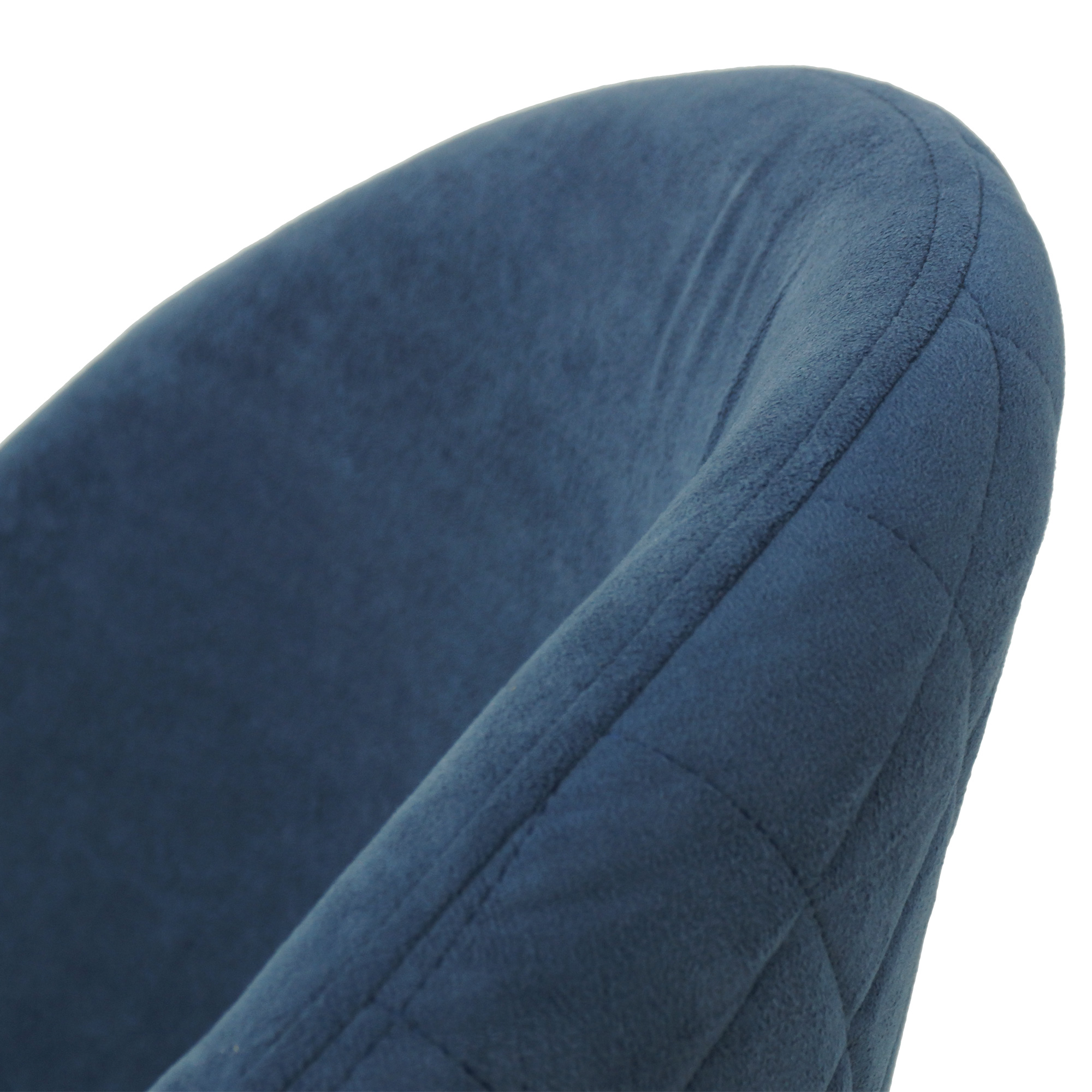 Стул на металлокаркасе мягкий синий с обивкой из велюра (арт 21243) - Фото 1