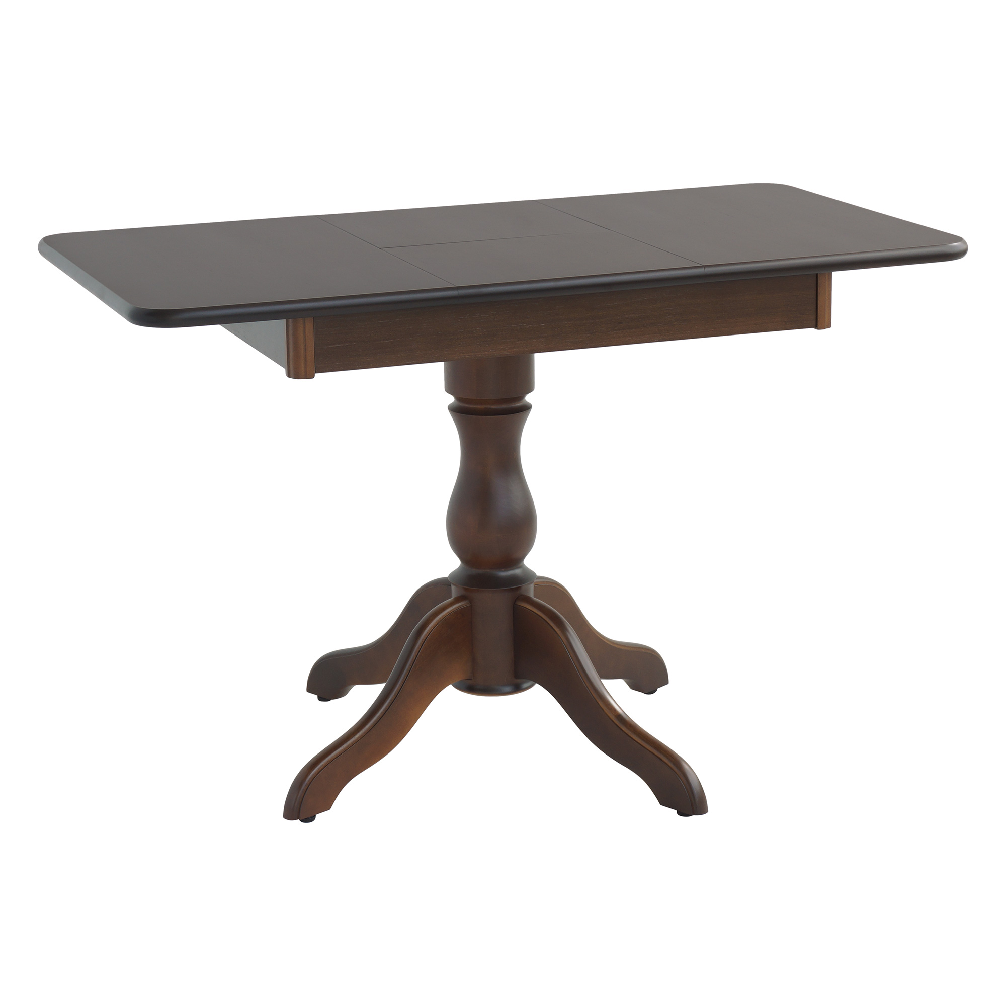 Кухонный стол раздвижной деревянный на одной ножке классика (арт 10280) - Фото 1