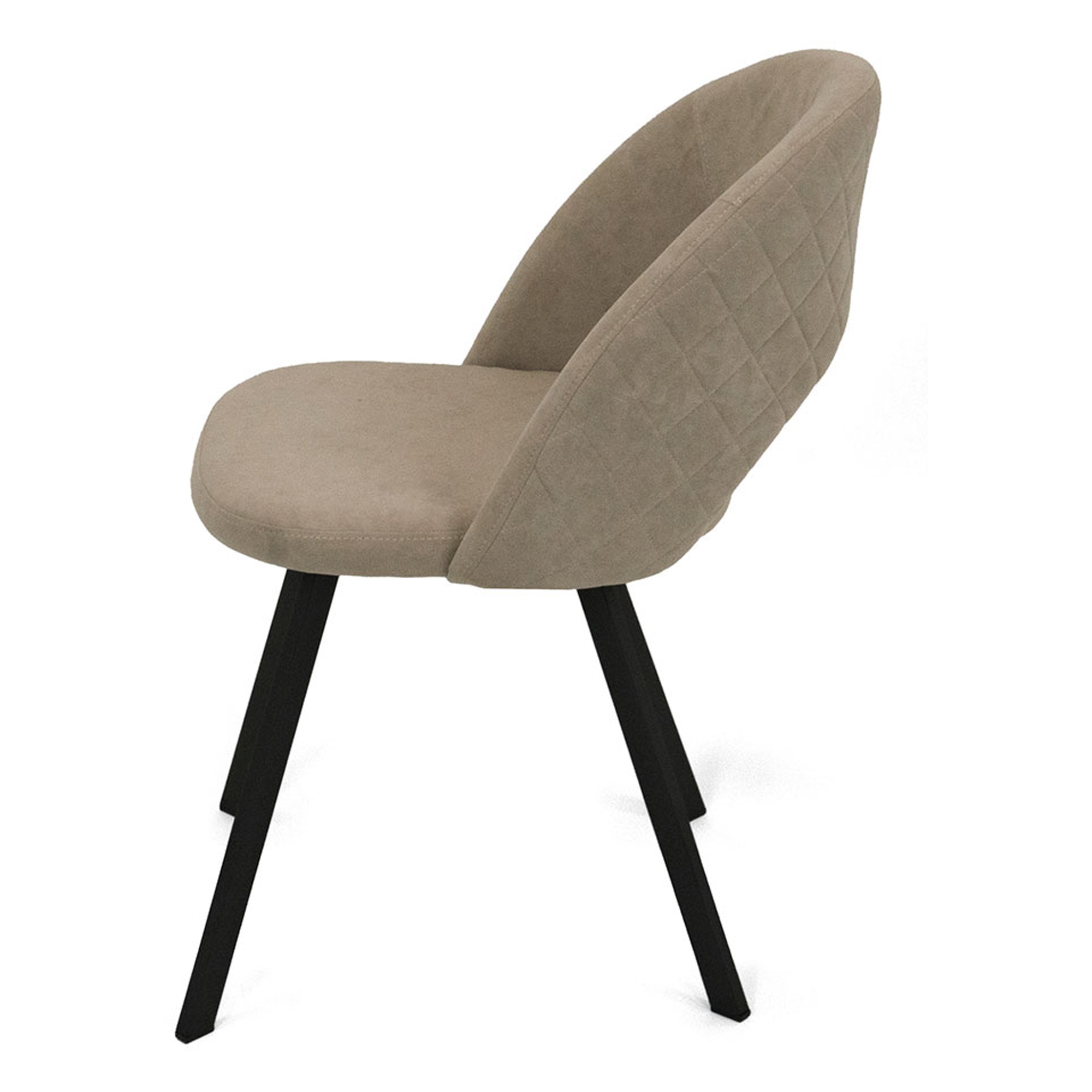 Стул на металлокаркасе слоновая кость в современном стиле (арт 21723) - Фото 1