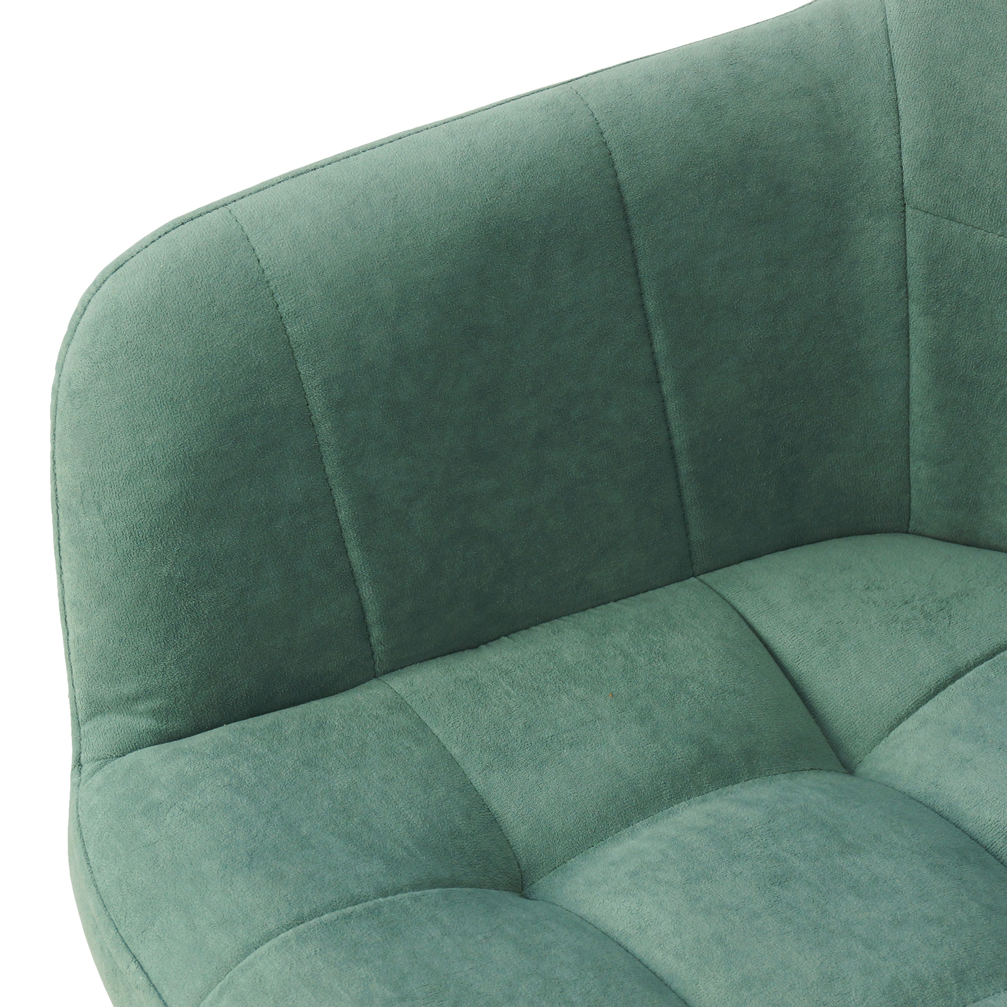 Стул-кресло голубой с обивкой из велюра (арт 24481) - Фото 1