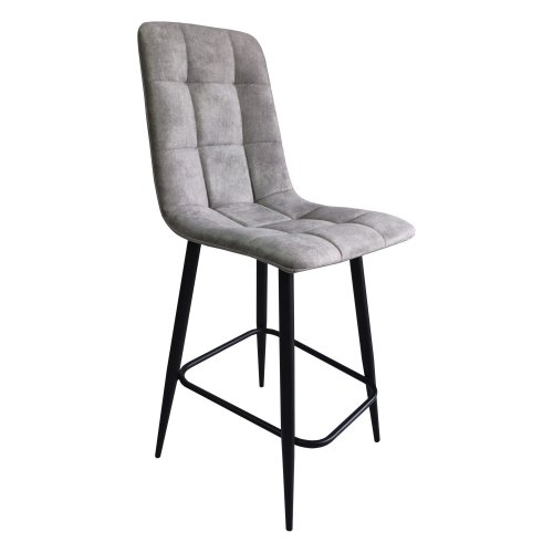 Полубарный стул мягкий бежевый (арт 23942) - Фото 2