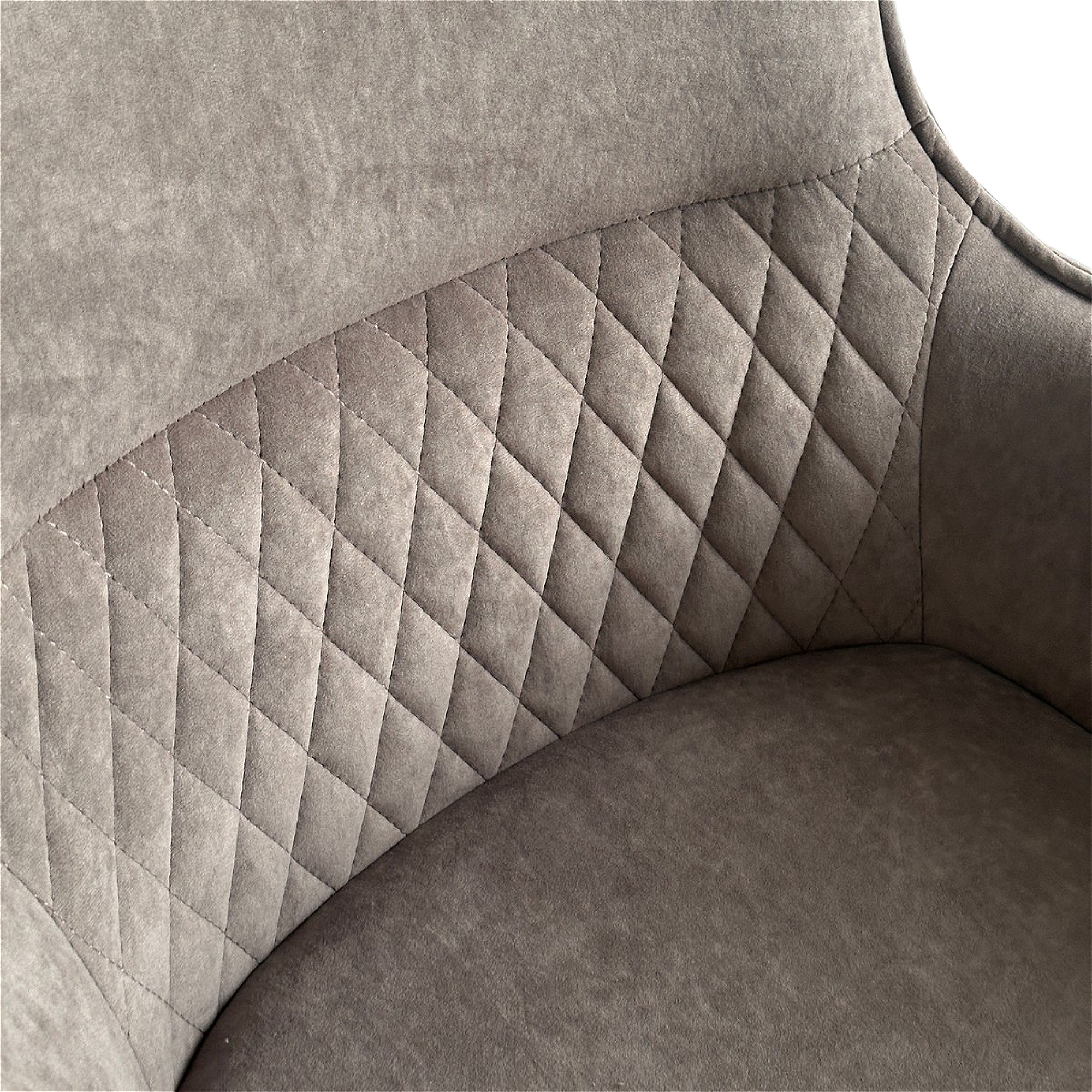 Стул на каркасе из металла с мягким сидением из велюра (арт 34996) - Фото 1