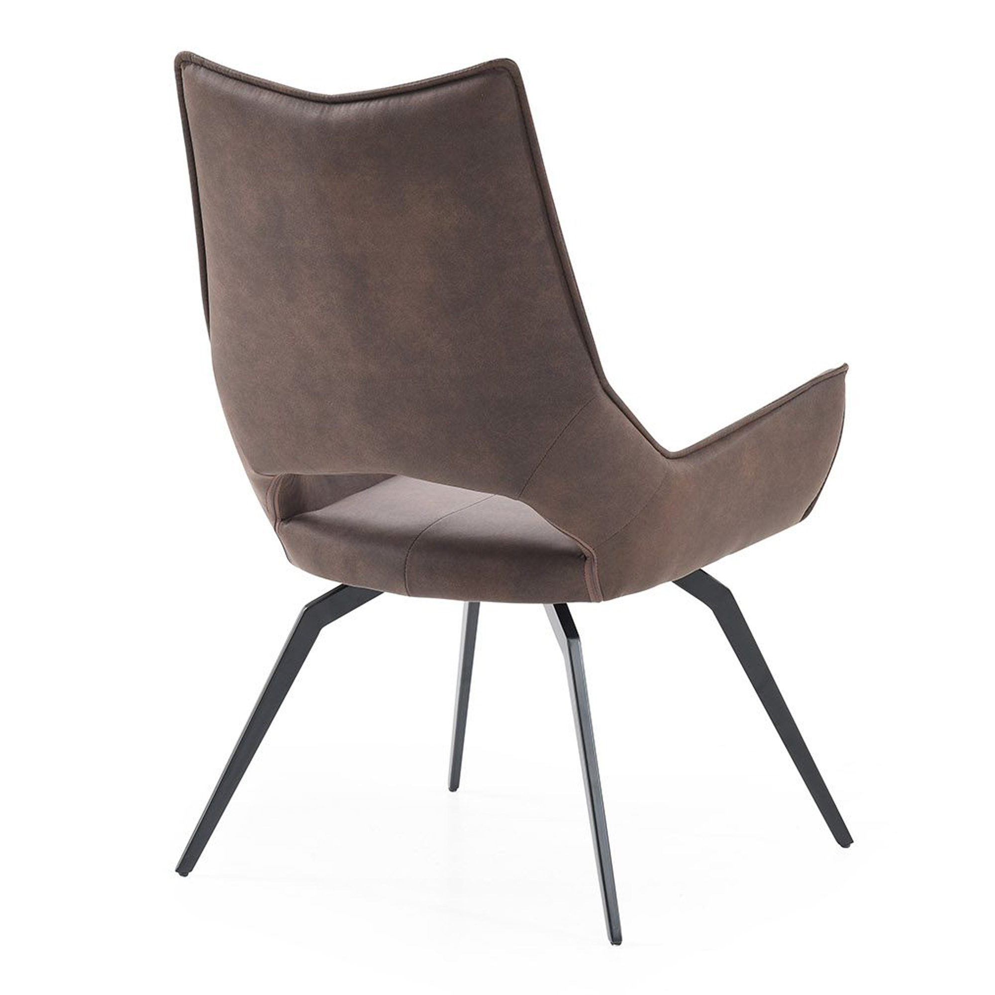 Стул-кресло интерьерный на металлическом каркасе мягкий (арт 31471) - Фото 1