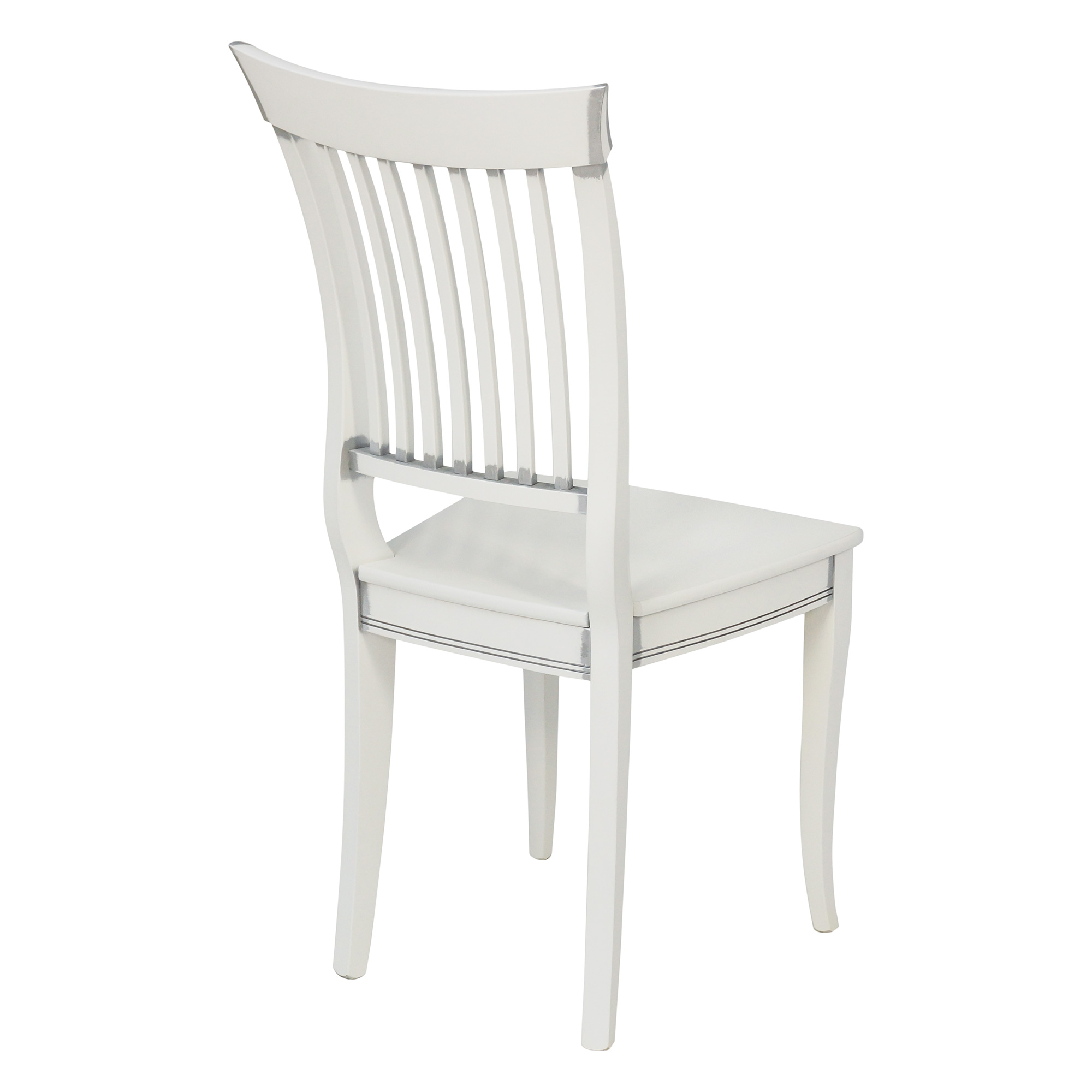 Стул деревянный белый в классическом стиле (арт 6012) - Фото 1