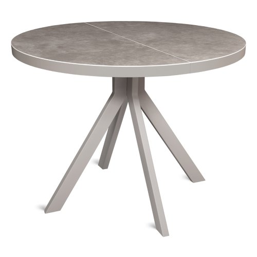 Стол раскладной круглый с керамической столешницей (арт 32507) - Фото 2