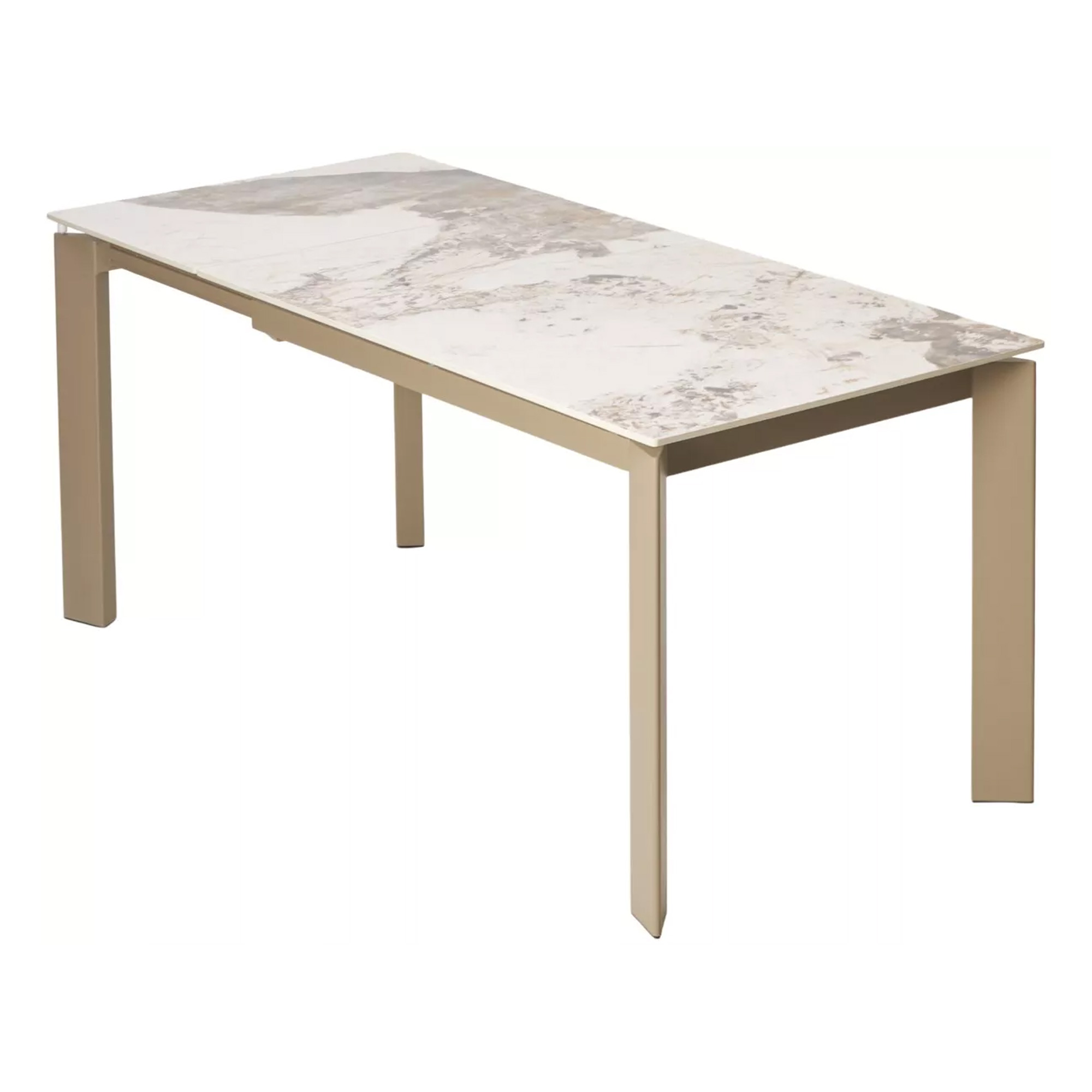 Стол кухонный раздвижной прямоугольный из керамогранита (арт 34090) - Фото 1