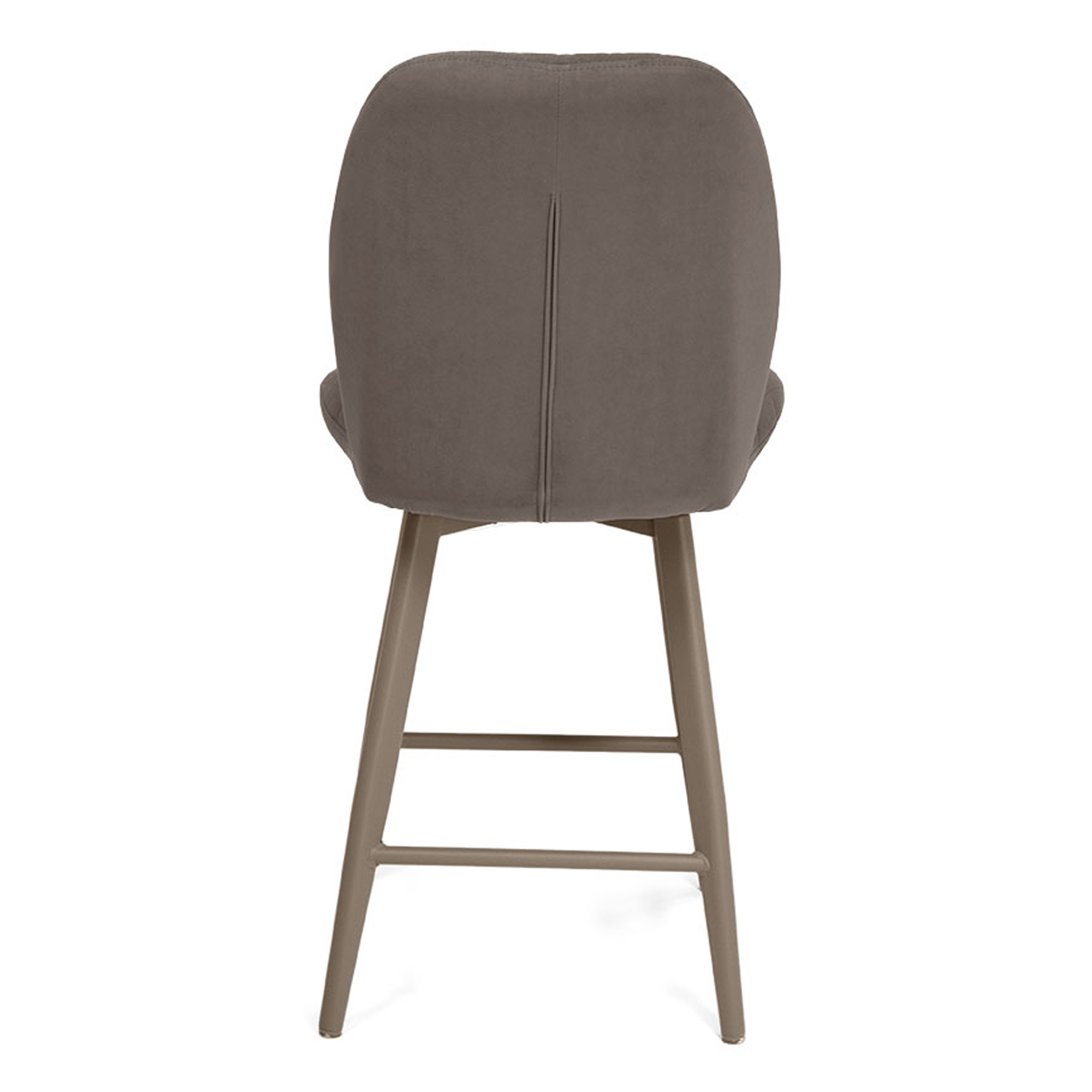 Барный стул мягкий с обивкой из велюра (арт 33554) - Фото 1