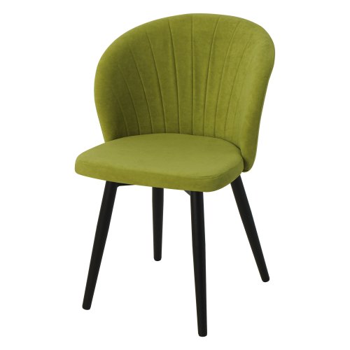 Стул мягкий зеленый из велюра (арт 22430) - Фото 2