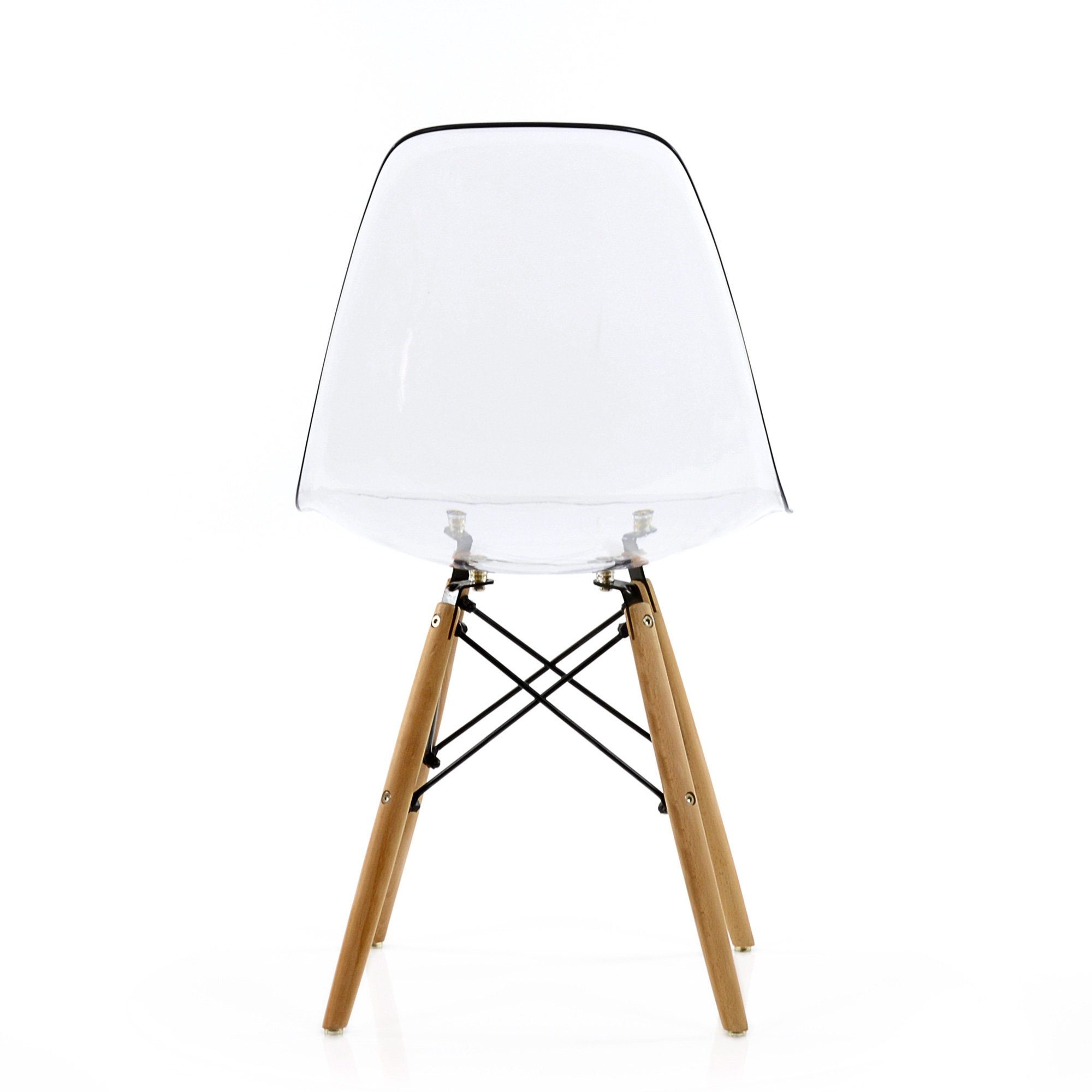 Стул дизайнерский деревянный прозрачный eames (арт 2329) - Фото 1