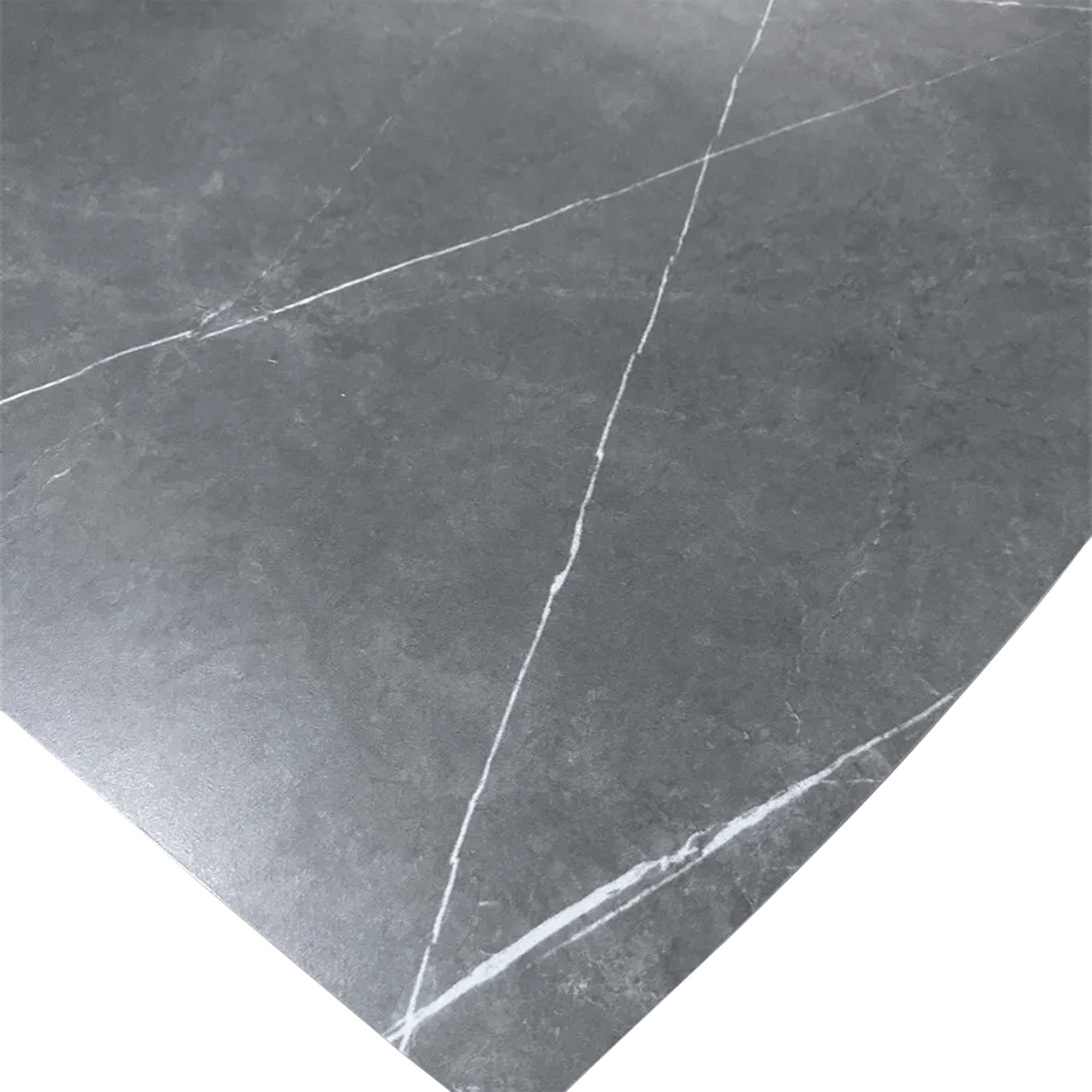 Стол полуовальный с покрытием из керамики на одной ножке (арт 32108) - Фото 1