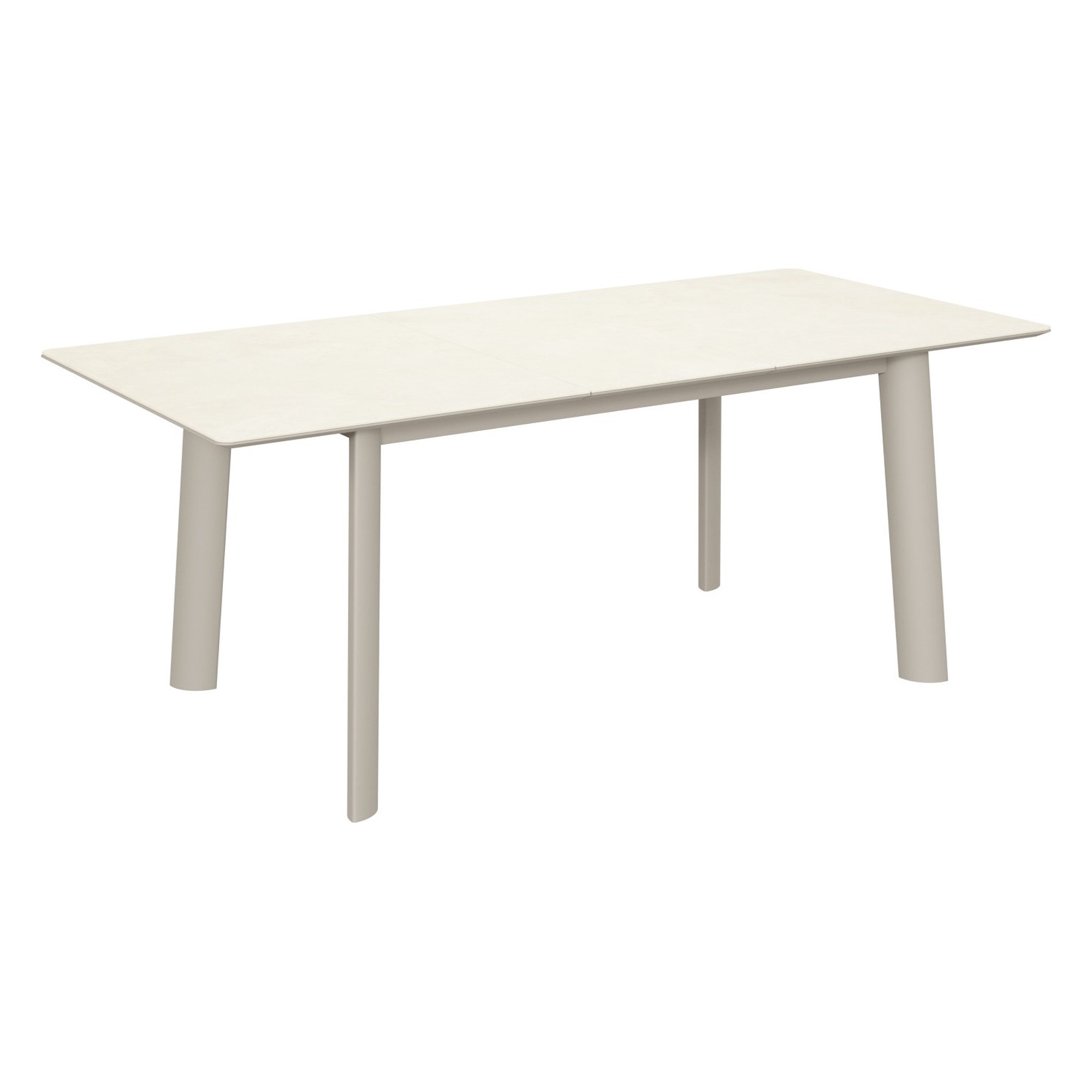 Стол раскладной из керамогранита слоновая кость (арт 35054) - Фото 1