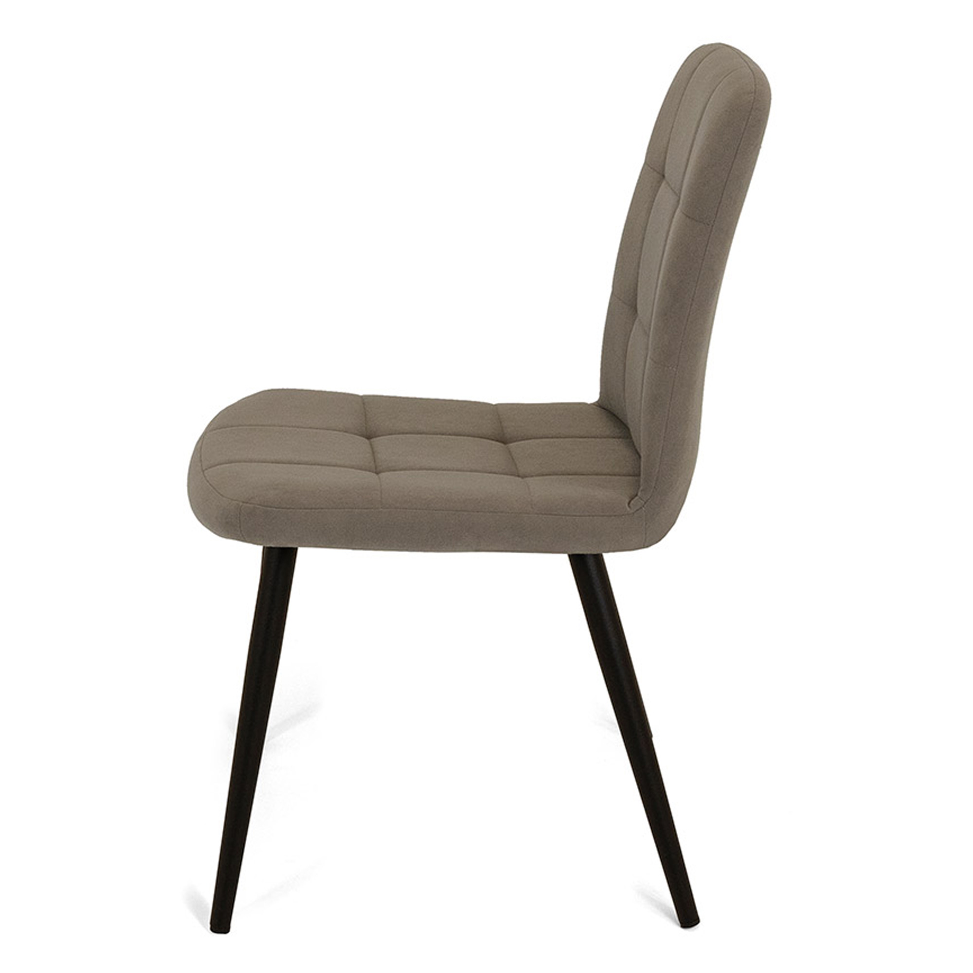 Стул металлический с черными ножками с обивкой из велюра (арт 18548) - Фото 1