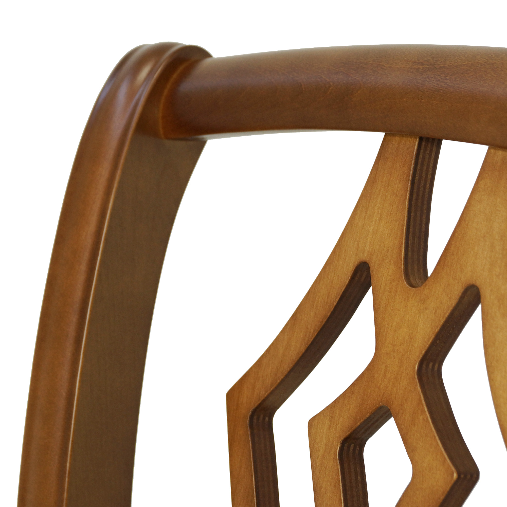 Стул деревянный бежевый классика (арт 18028) - Фото 1