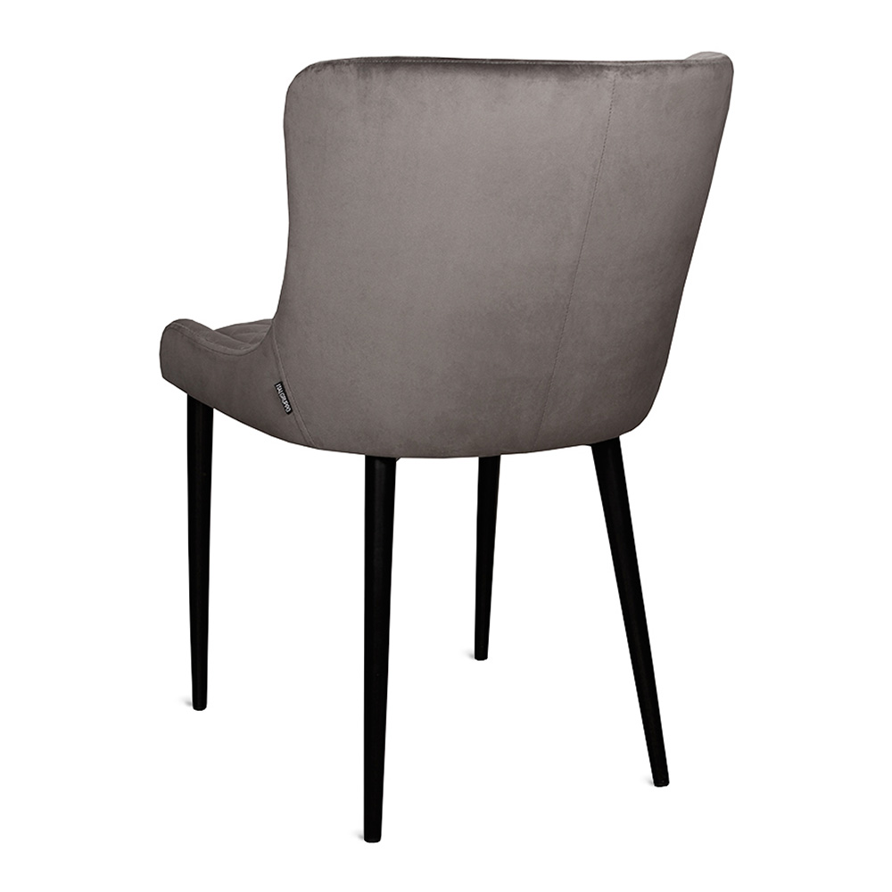 Стул на металлокаркасе с мягким сидением серый (арт 15075) - Фото 1