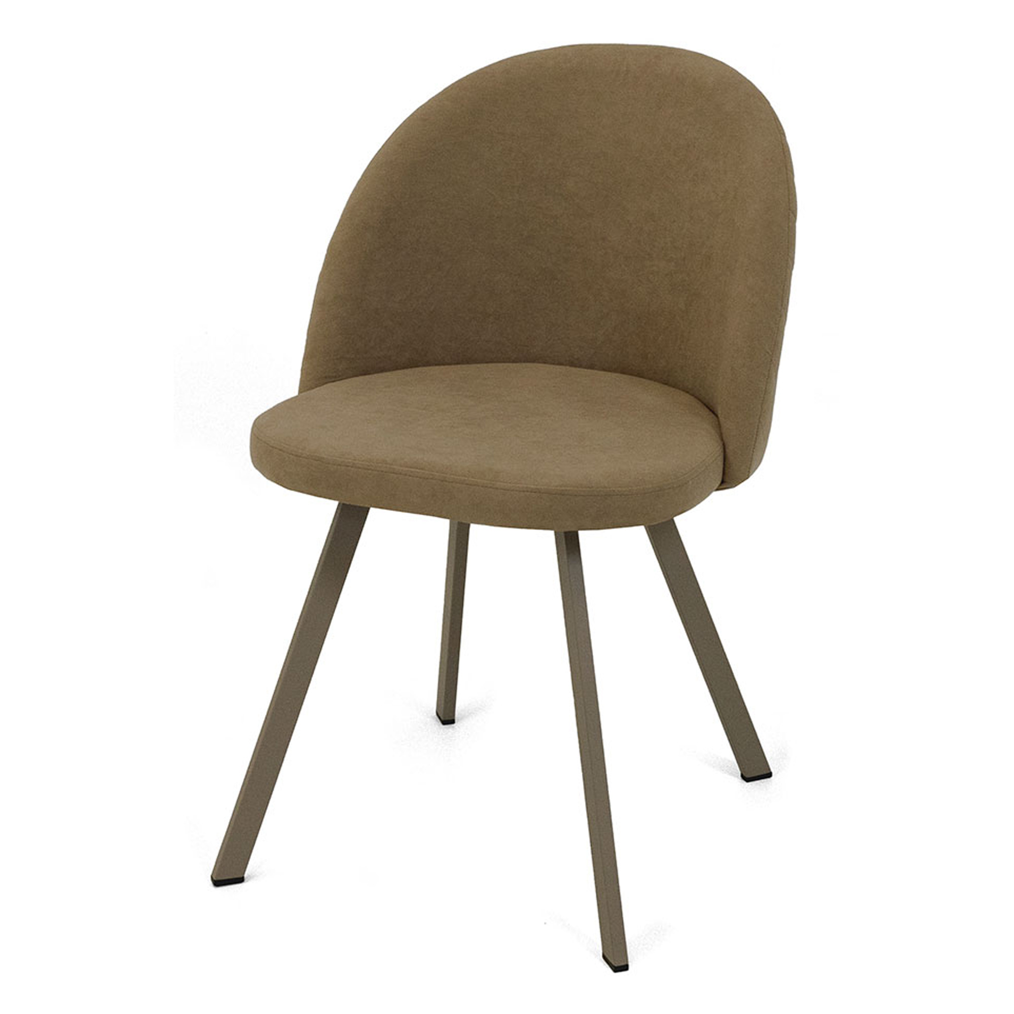 Стул на металлокаркасе с мягким сидением с обивкой из велюра (арт 21278) - Фото 1