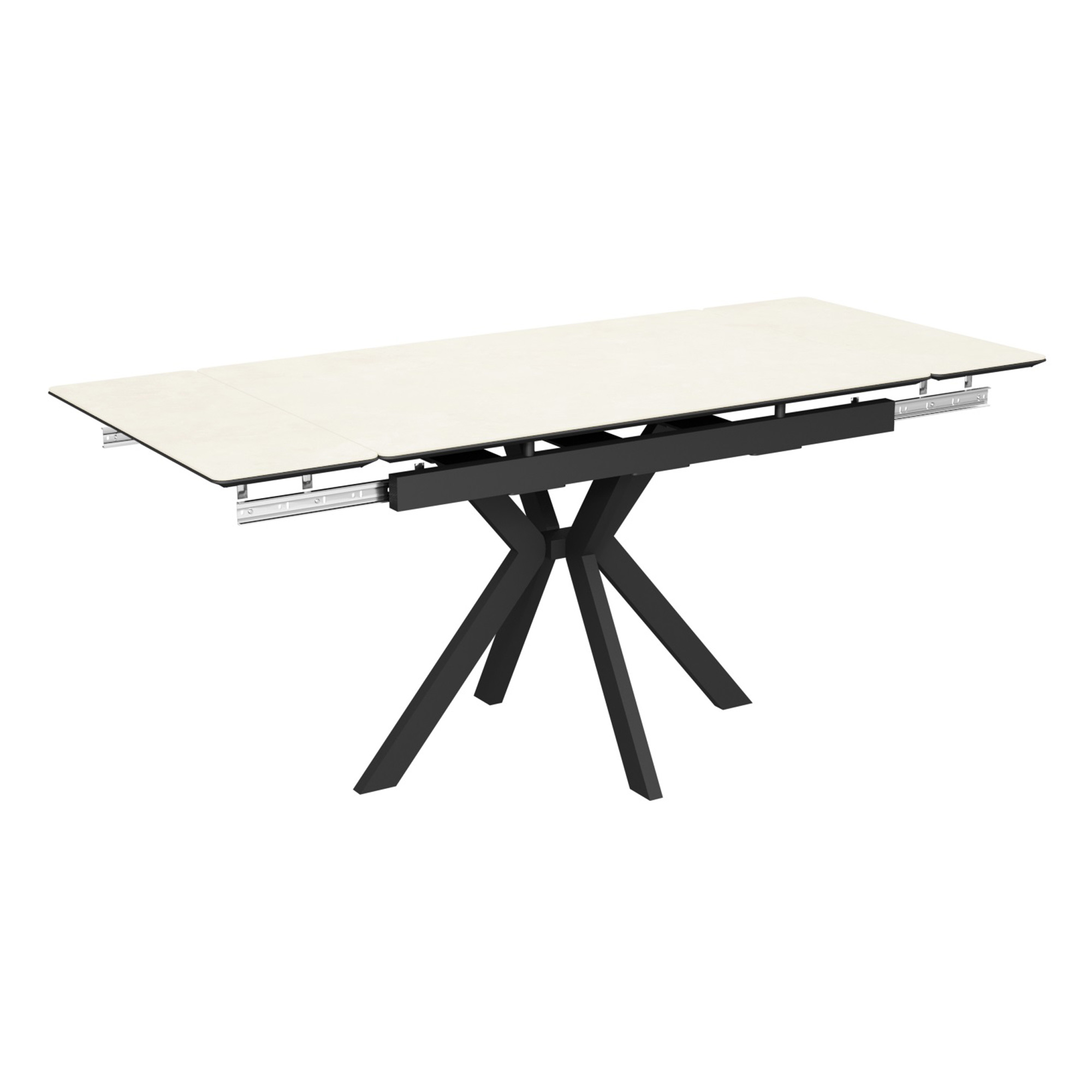 Стол прямоугольный из керамогранита бежевый 120 см (арт 33524) - Фото 1