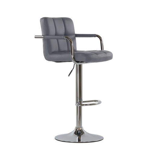 Барный стул из экокожи современный (арт 5885) - Фото 2