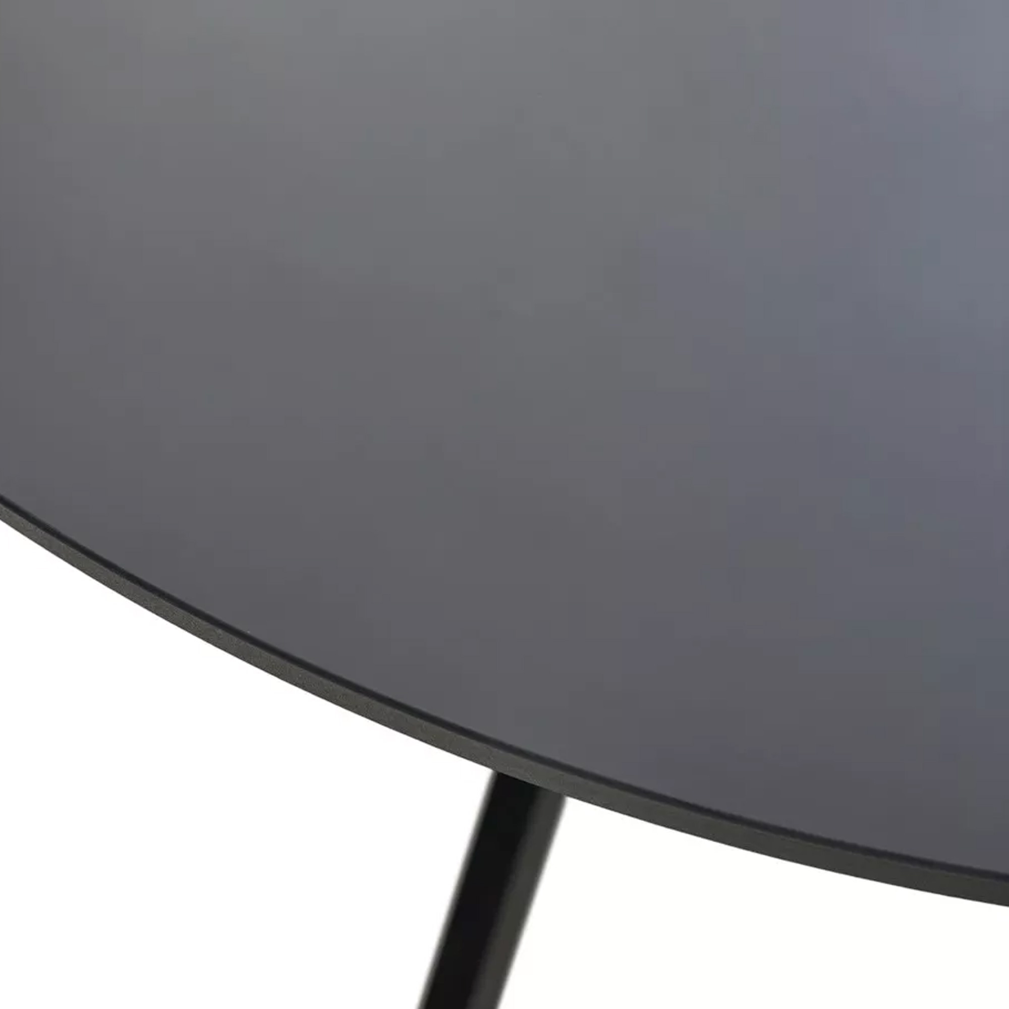 Стол круглый черный на одной ножке (арт 33420) - Фото 1