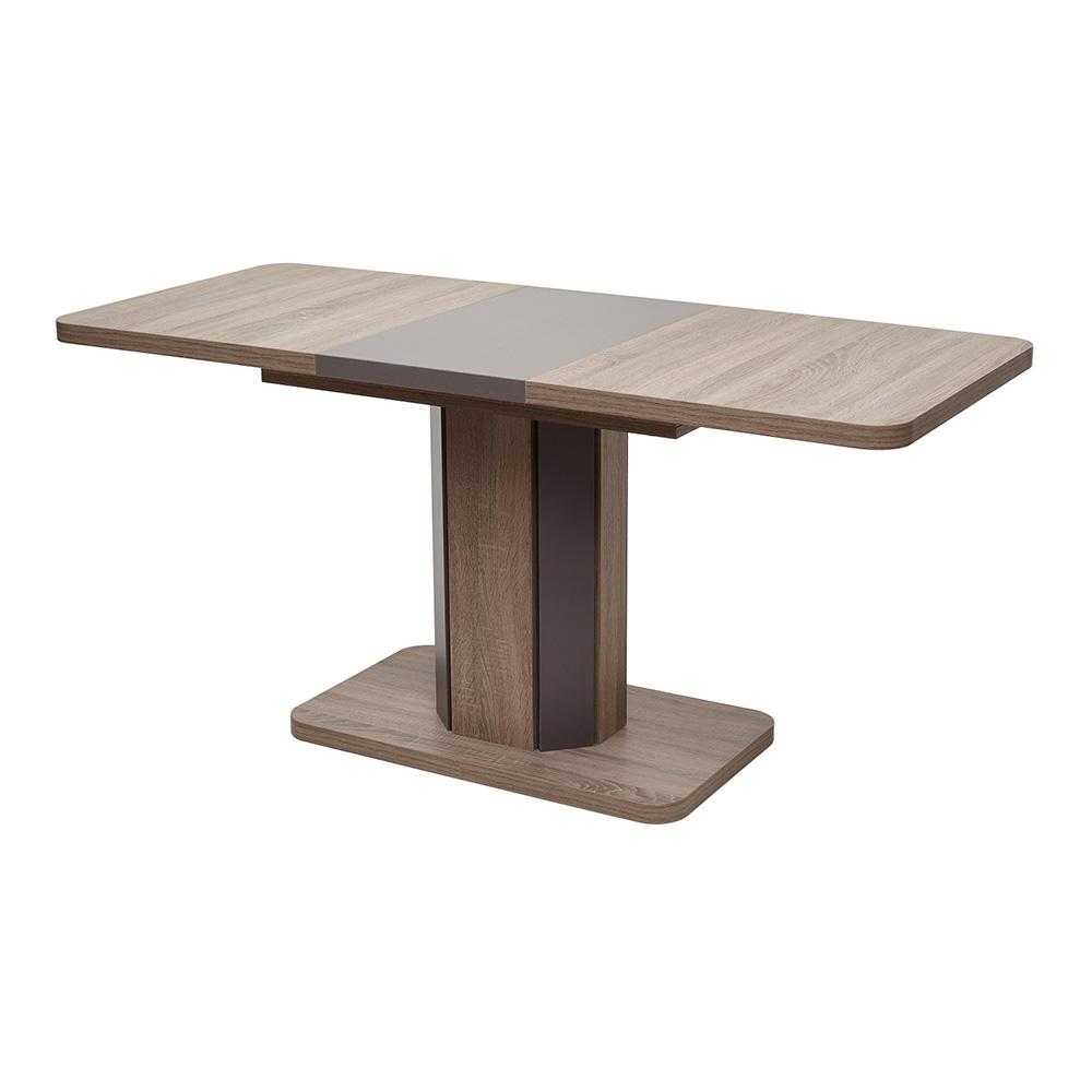 Стол обеденный раздвижной прямоугольный на одной ноге современный (арт 6826) - Фото 1