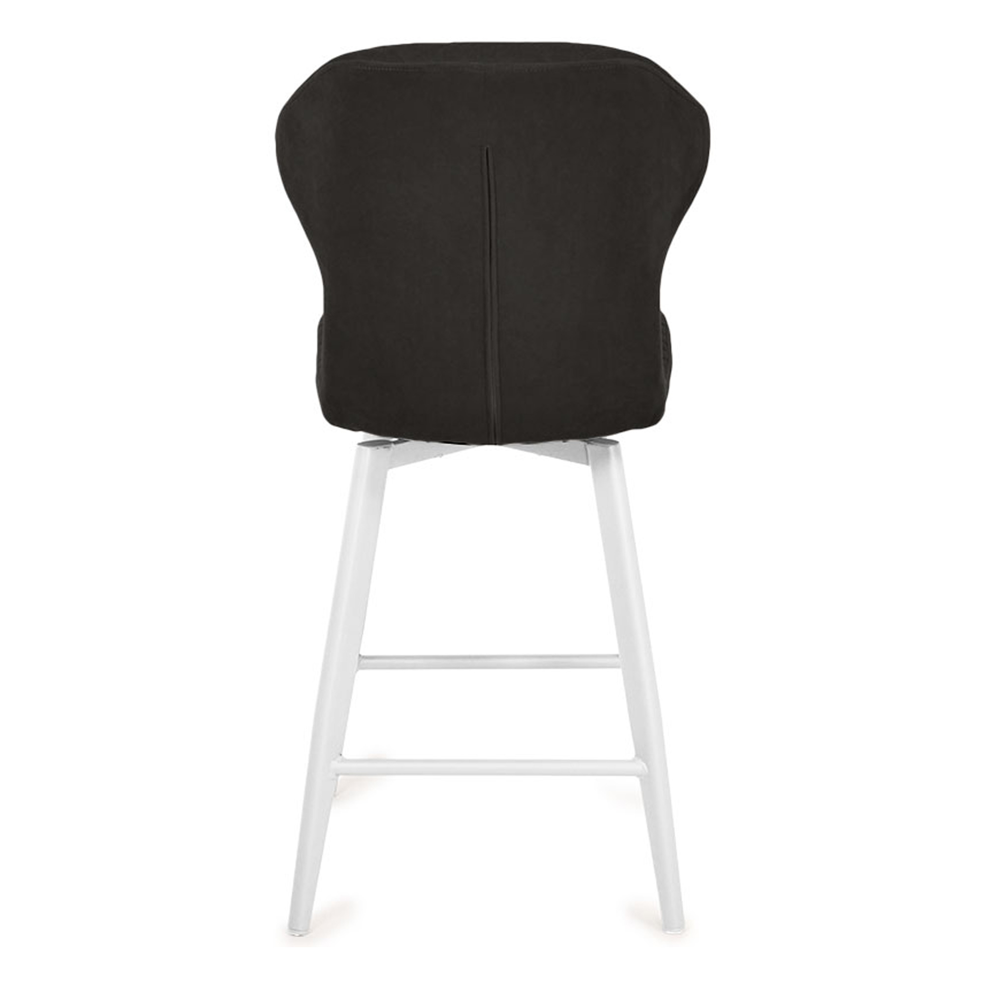 Полубарный стул на металлическом каркасе с обивкой из велюра (арт 34155) - Фото 1