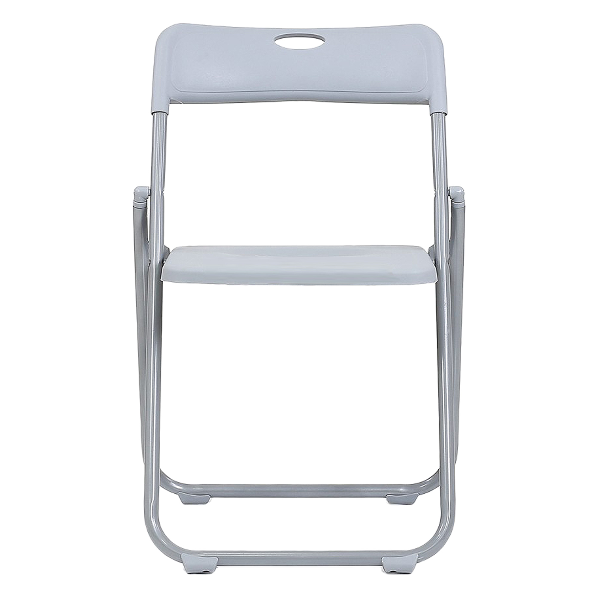 Стул серый пластиковый современный (арт 32159) - Фото 1