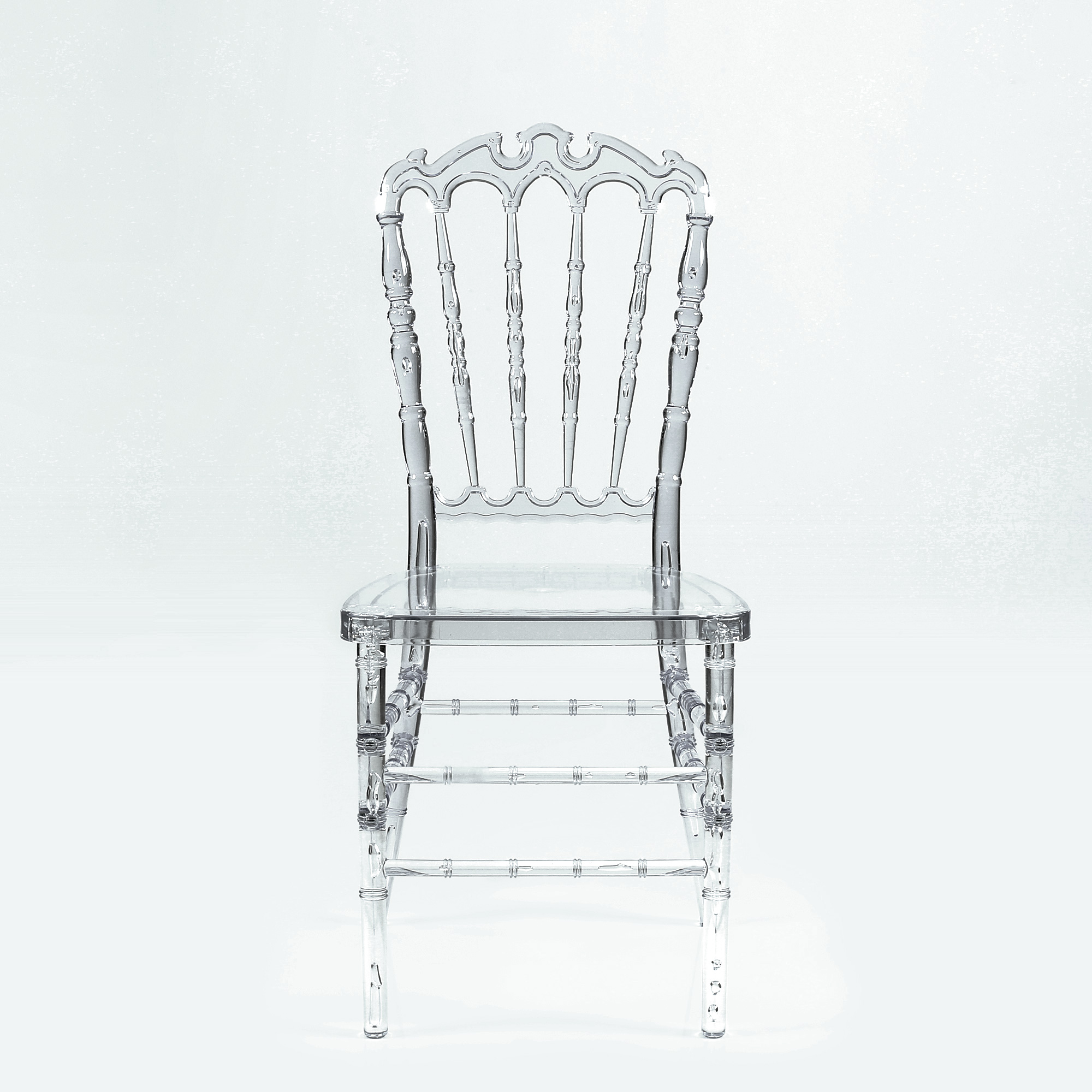 Стул для кухни прозрачный пластмассовый (арт 34021) - Фото 1