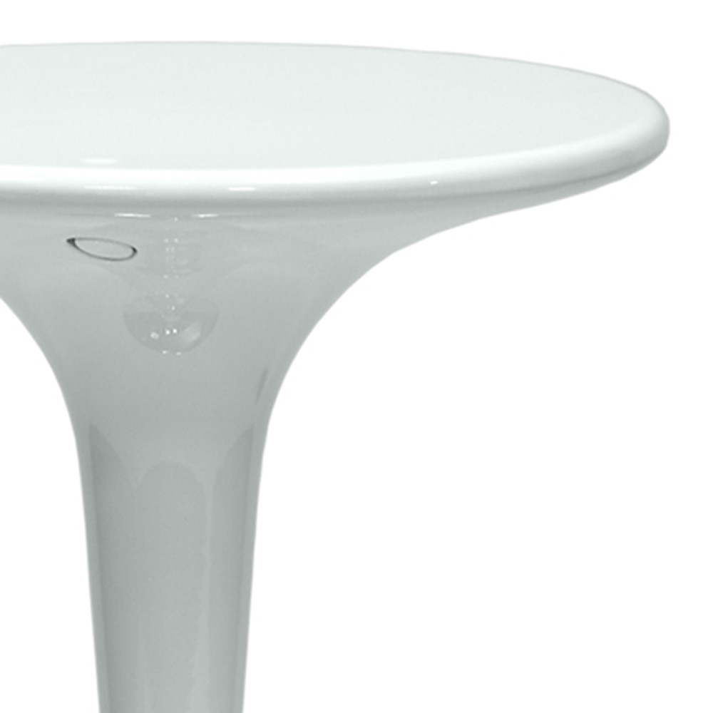 Барный столик дизайнерский круглый белый на одной ножке D-60 см tulip (арт 6021) - Фото 1