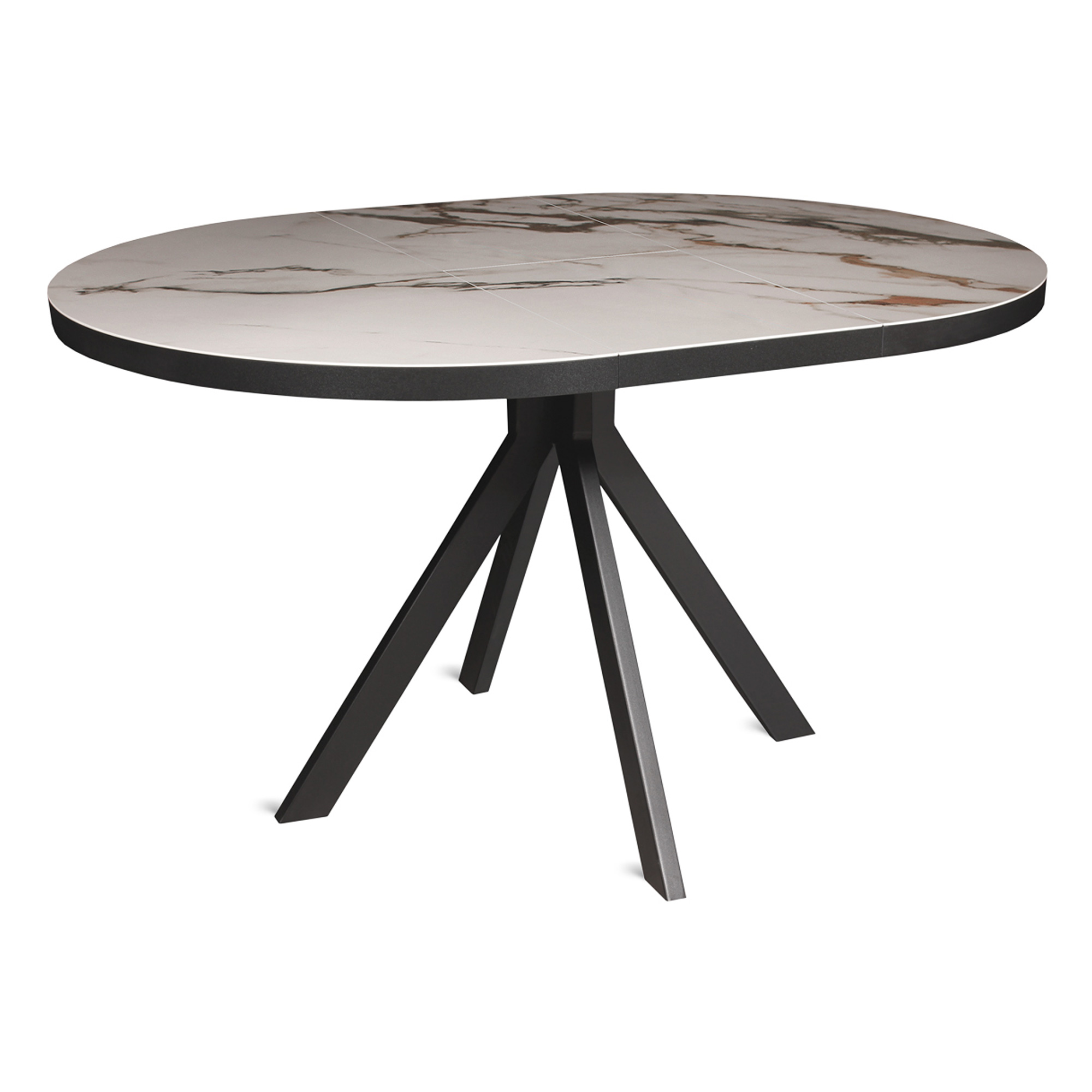 Стол раскладной круглый с керамической столешницей (арт 33919) - Фото 1