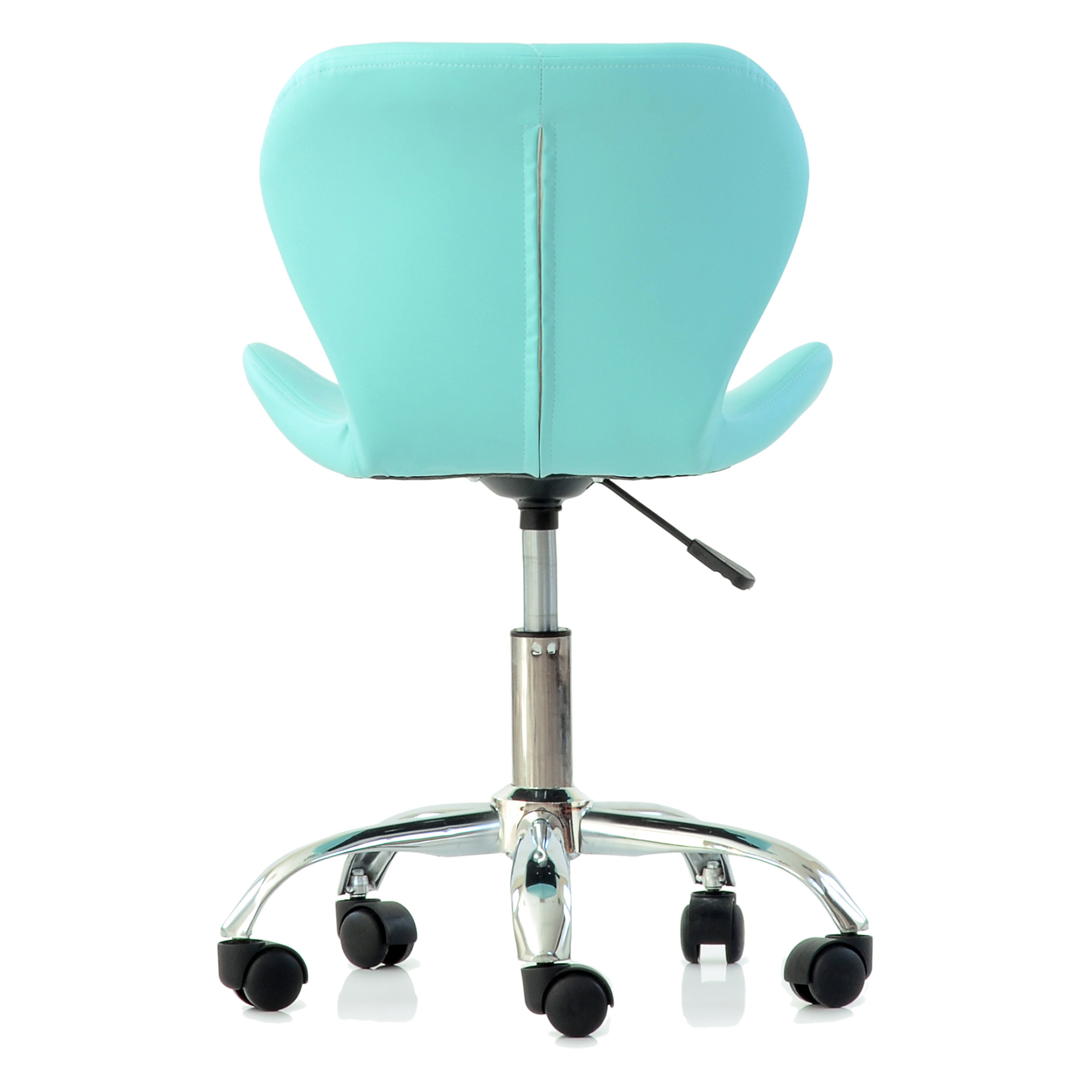 Стул для кухни дизайнерский на металлокаркасе мягкий голубой (арт 14982) - Фото 1