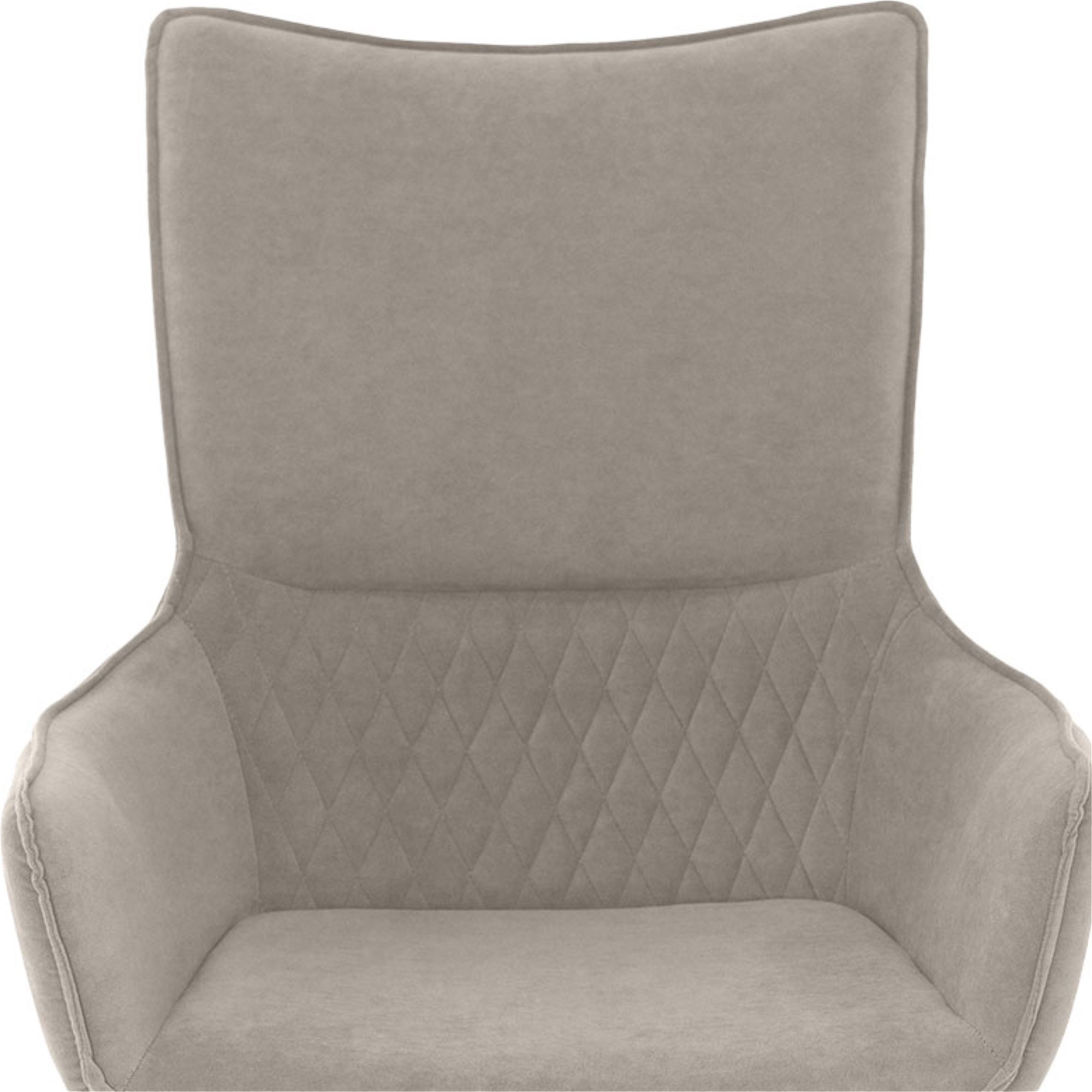 Барный стул с мягким сидением с подлокотниками бежевый (арт 35564) - Фото 1