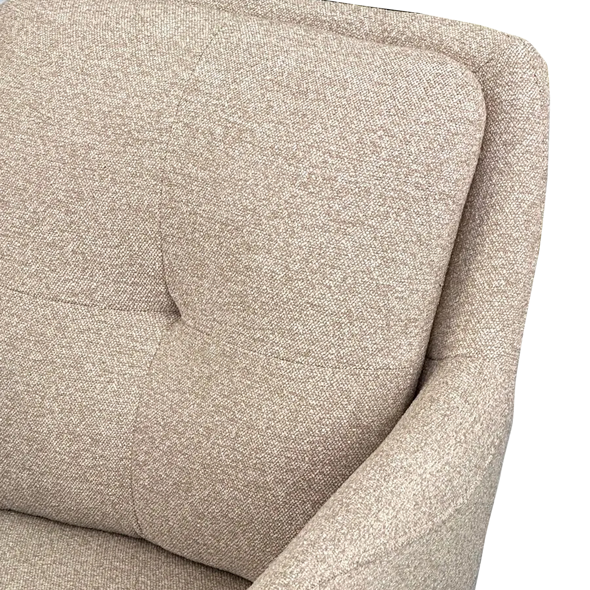 Стул-кресло мягкий с подлокотниками слоновая кость (арт 32360) - Фото 1