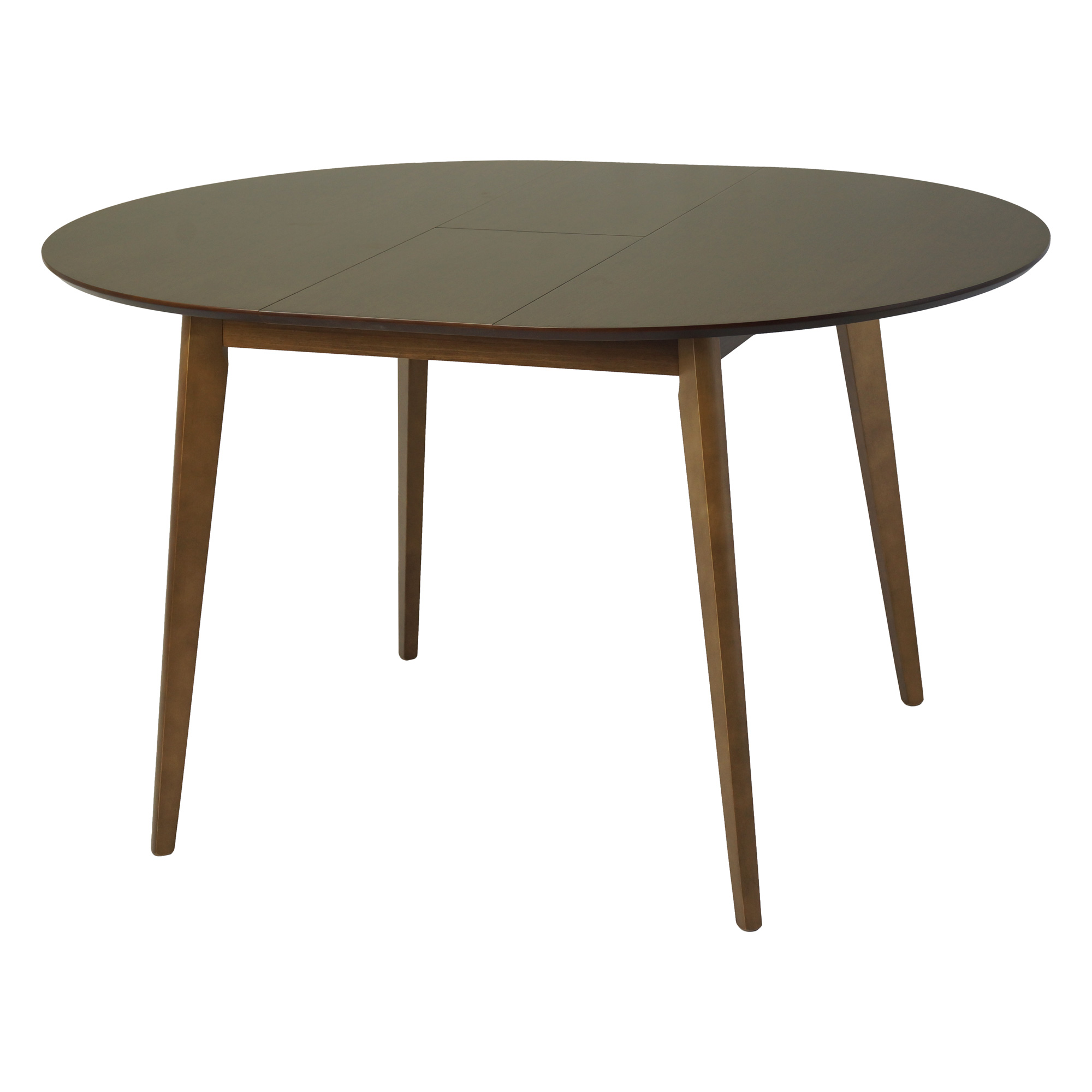 Стол раскладной круглый деревянный D-105(+30) см (арт 15387) - Фото 1