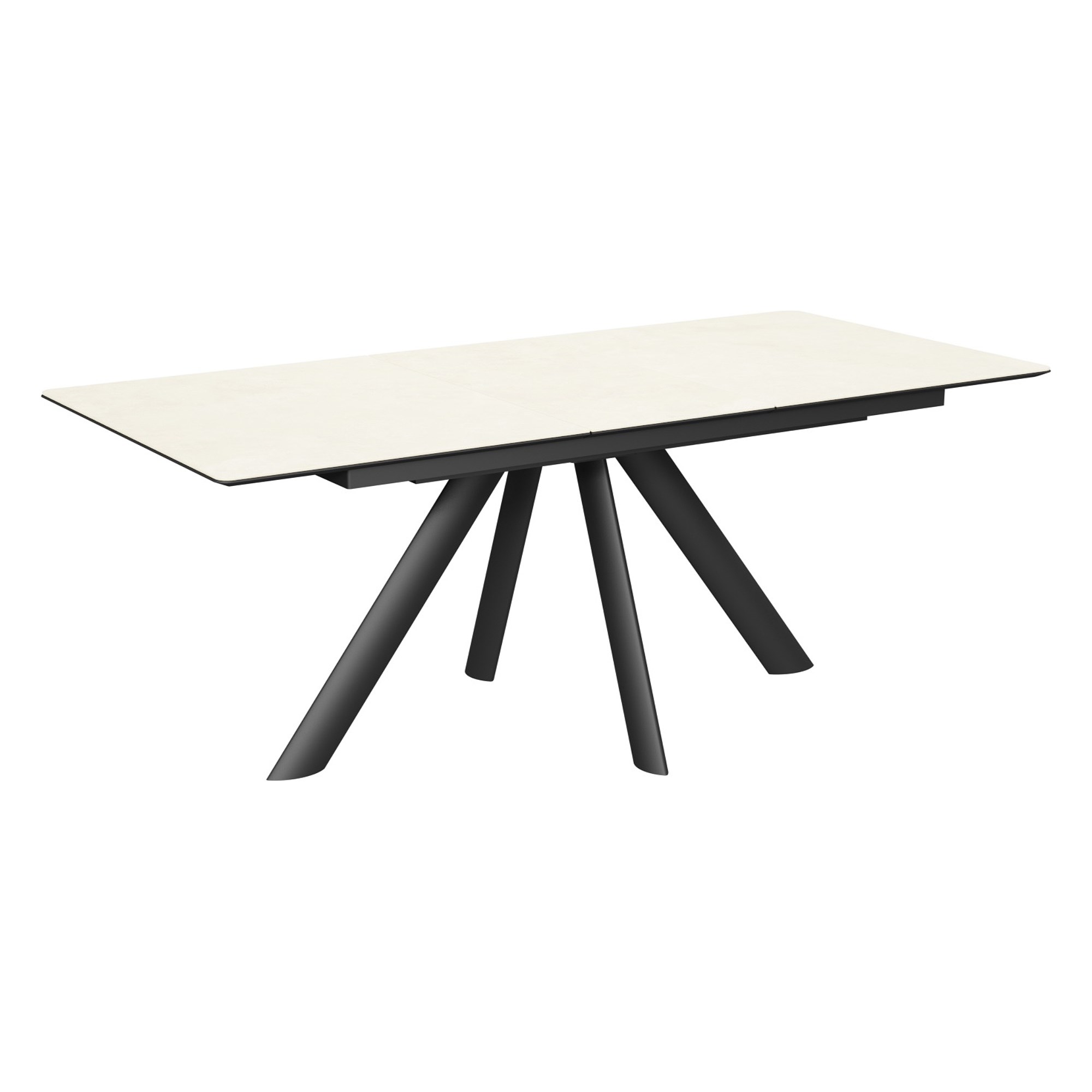 Стол для кухни раскладной бежевый 160 см (арт 34747) - Фото 1