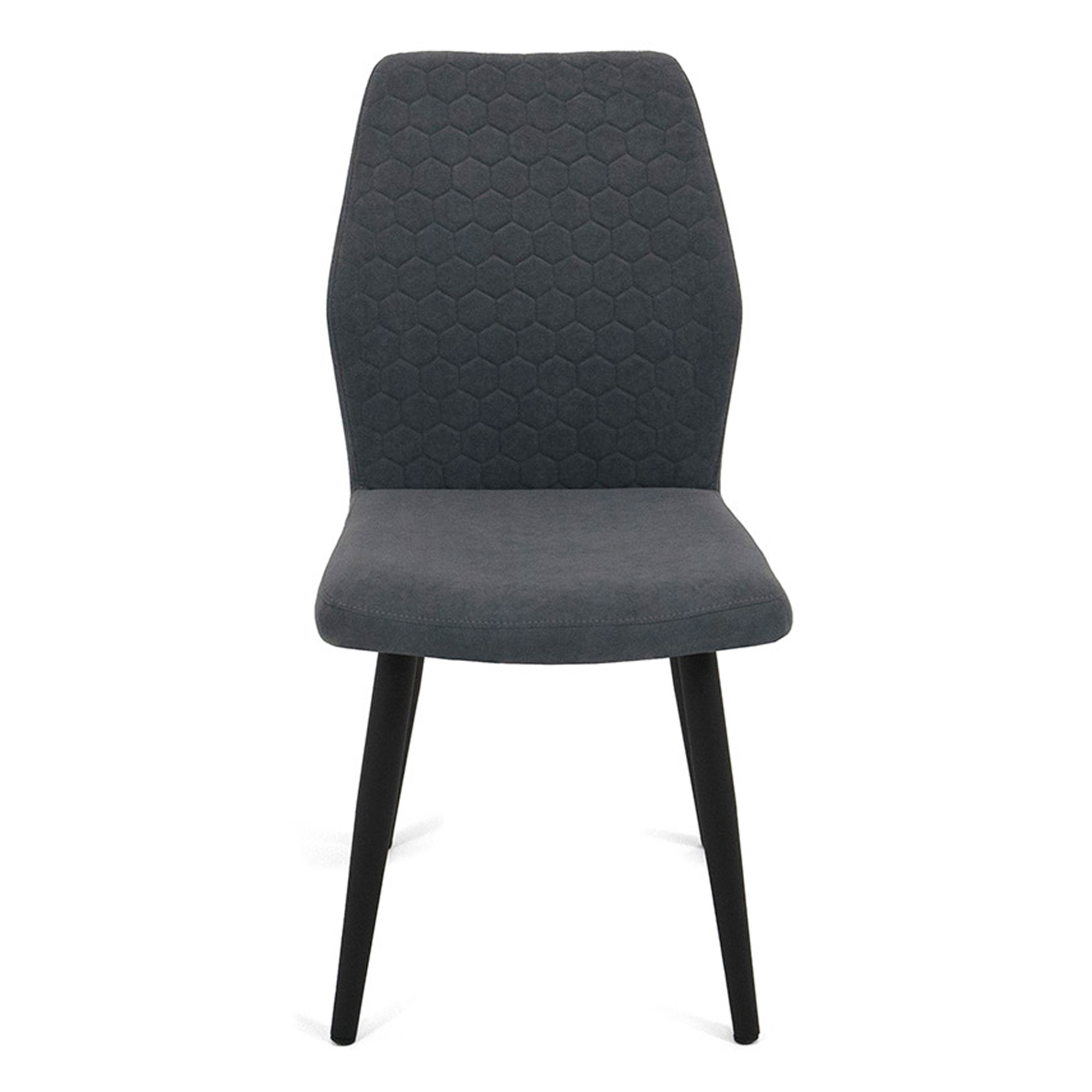 Стул на металлокаркасе серый из велюра (арт 20065) - Фото 1