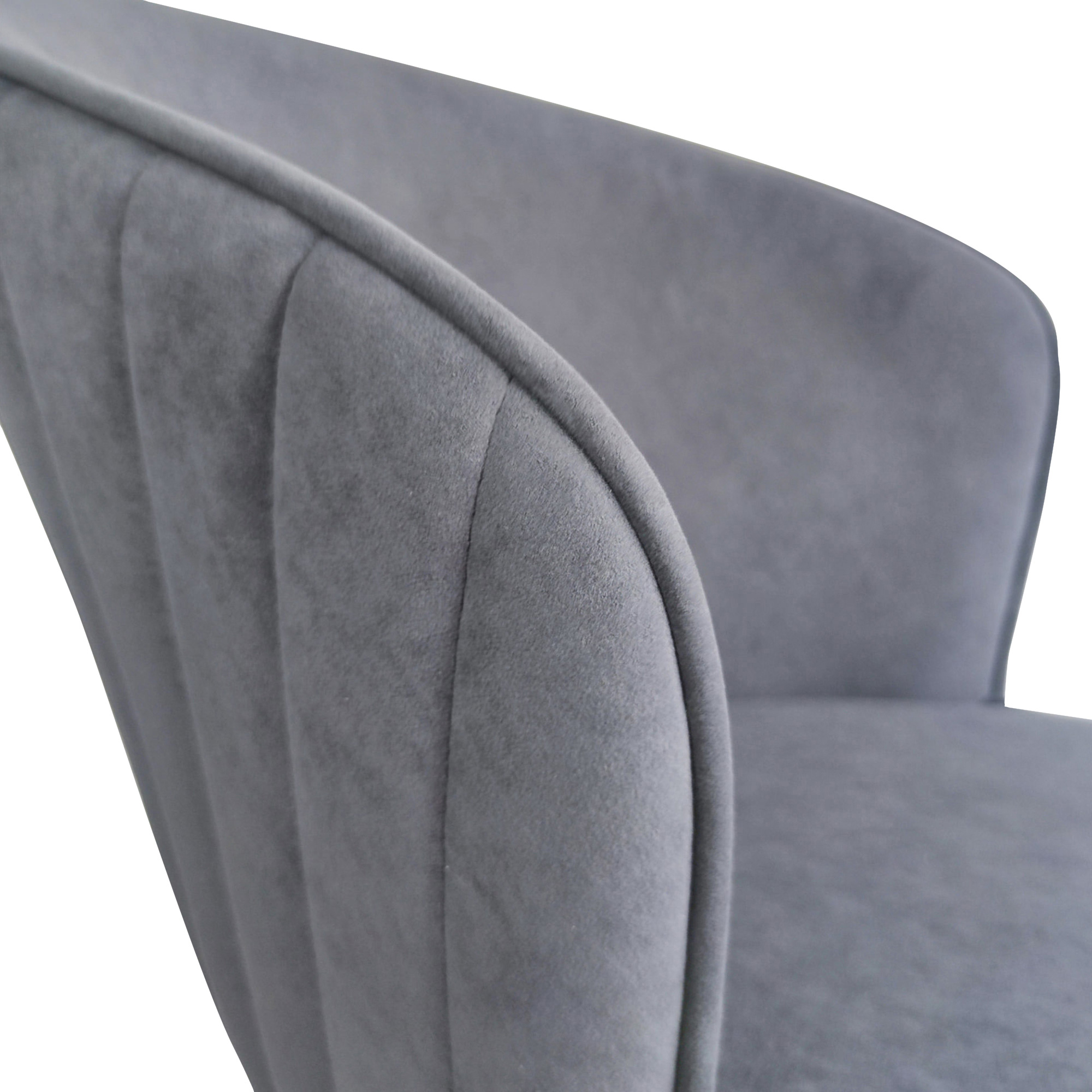 Стул обеденный на металлокаркасе серый (арт 31754) - Фото 1