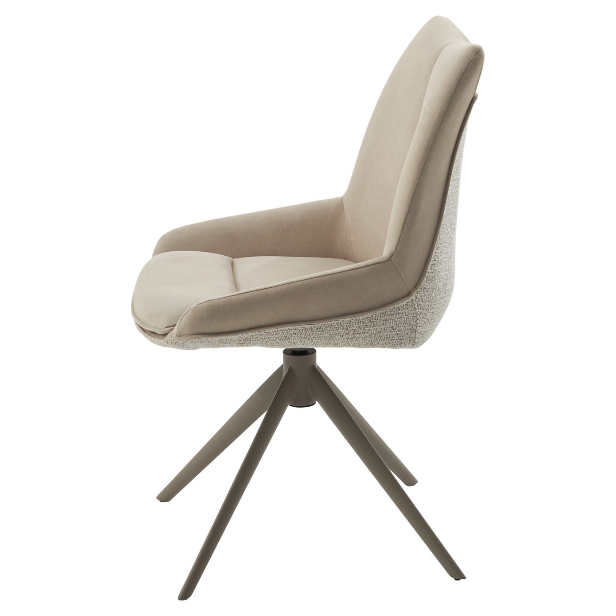 Стул на металлокаркасе мягкий слоновая кость (арт 35514) - Фото 1