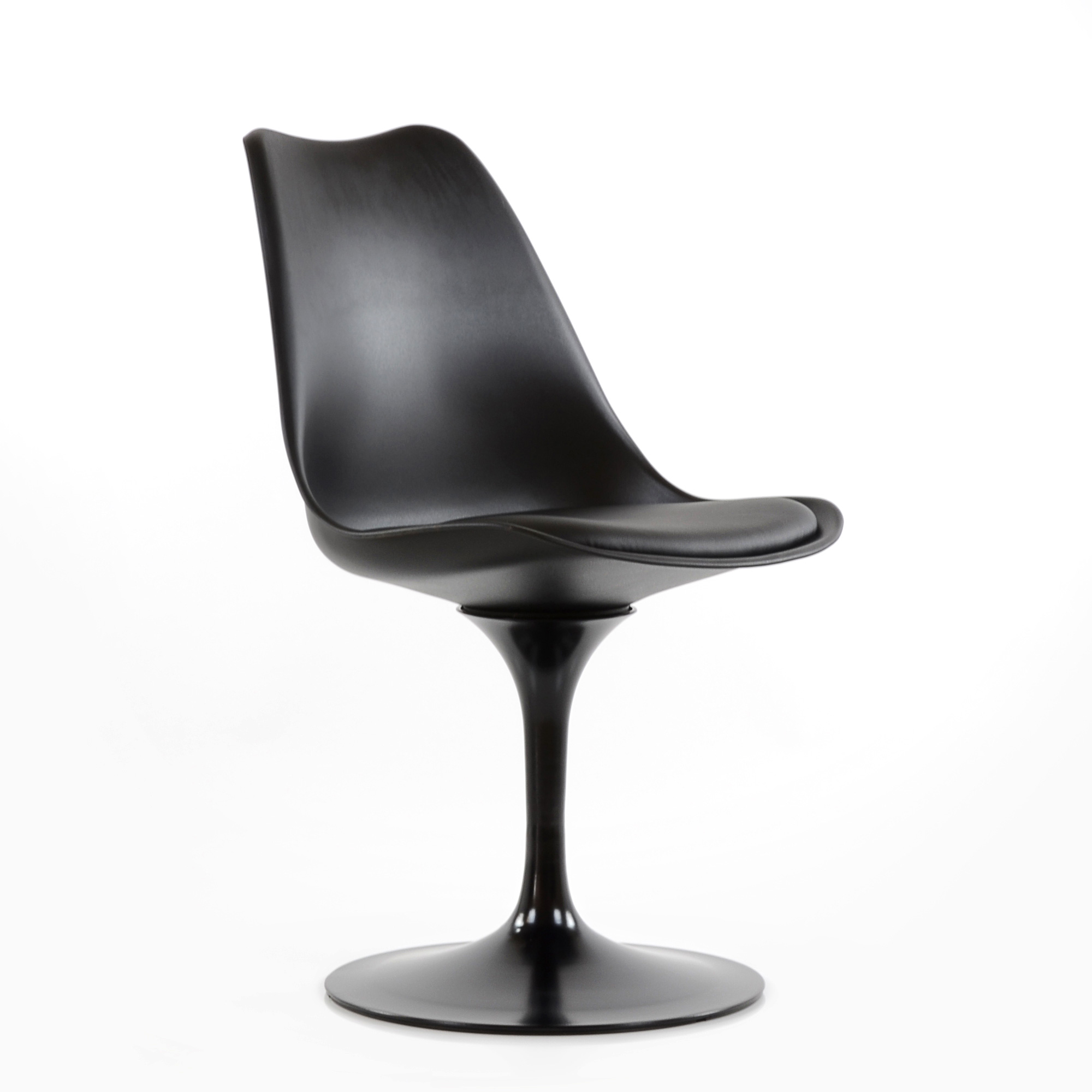 Стул на металлокаркасе ножки черные из пластика тюльпан (арт 5491) - Фото 1