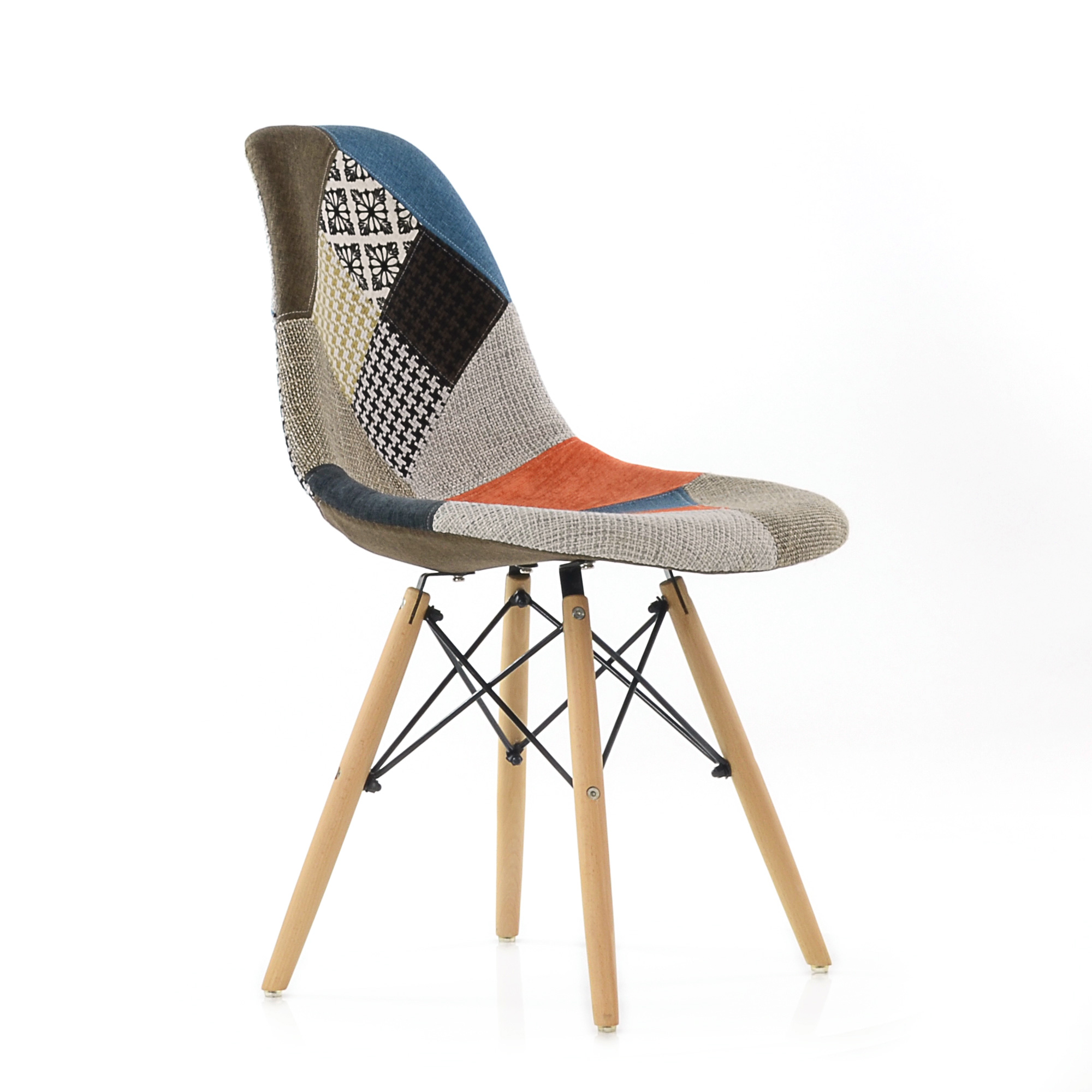 Стул для кухни с мягким сидением patchwork (арт 3842) - Фото 1