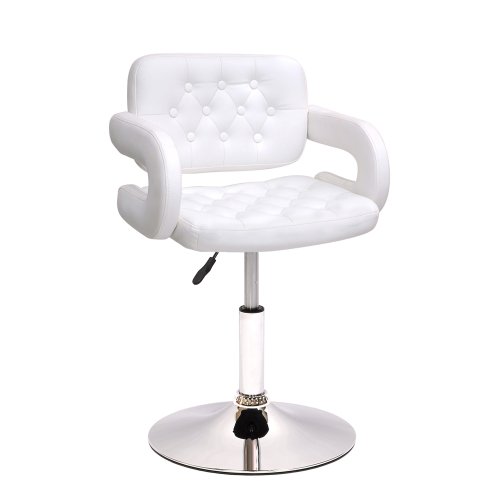 Полубарный стул на металлическом каркасе с подлокотниками (арт 5473) - Фото 2