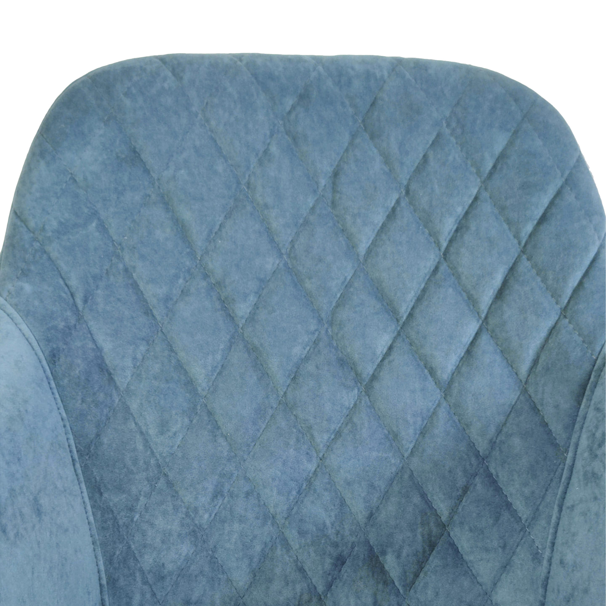 Полукресло мягкое с подлокотниками синее современное (арт 29529) - Фото 1