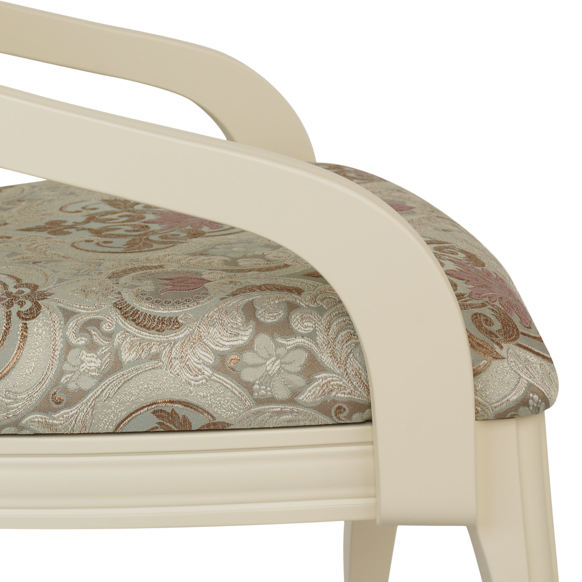 Стул-кресло мягкий с подлокотниками классический (арт 11246) - Фото 1