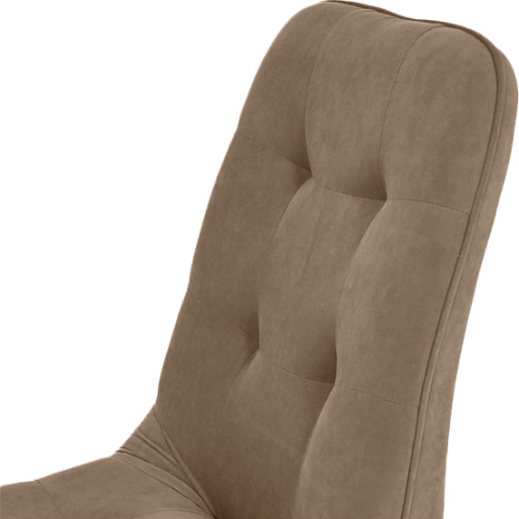 Стул барный мягкий бежевый велюровый (арт 20875) - Фото 1