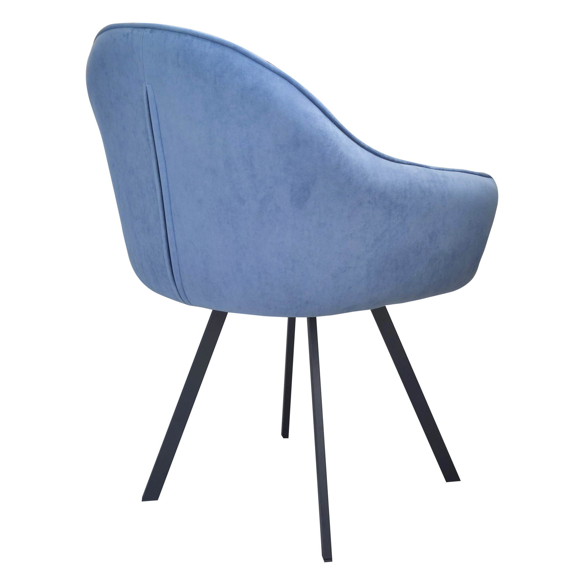 Стул с мягким сидением с подлокотниками синий (арт 31841) - Фото 1