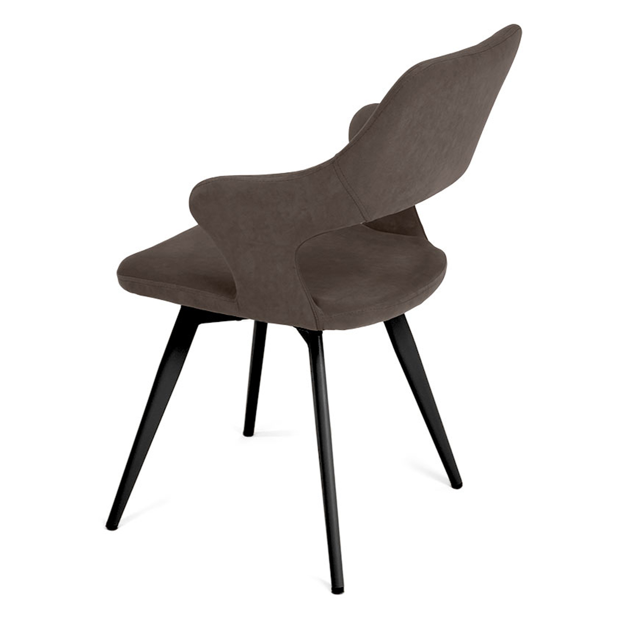 Стул с металлическими ножками мягкий велюровый (арт 33599) - Фото 1